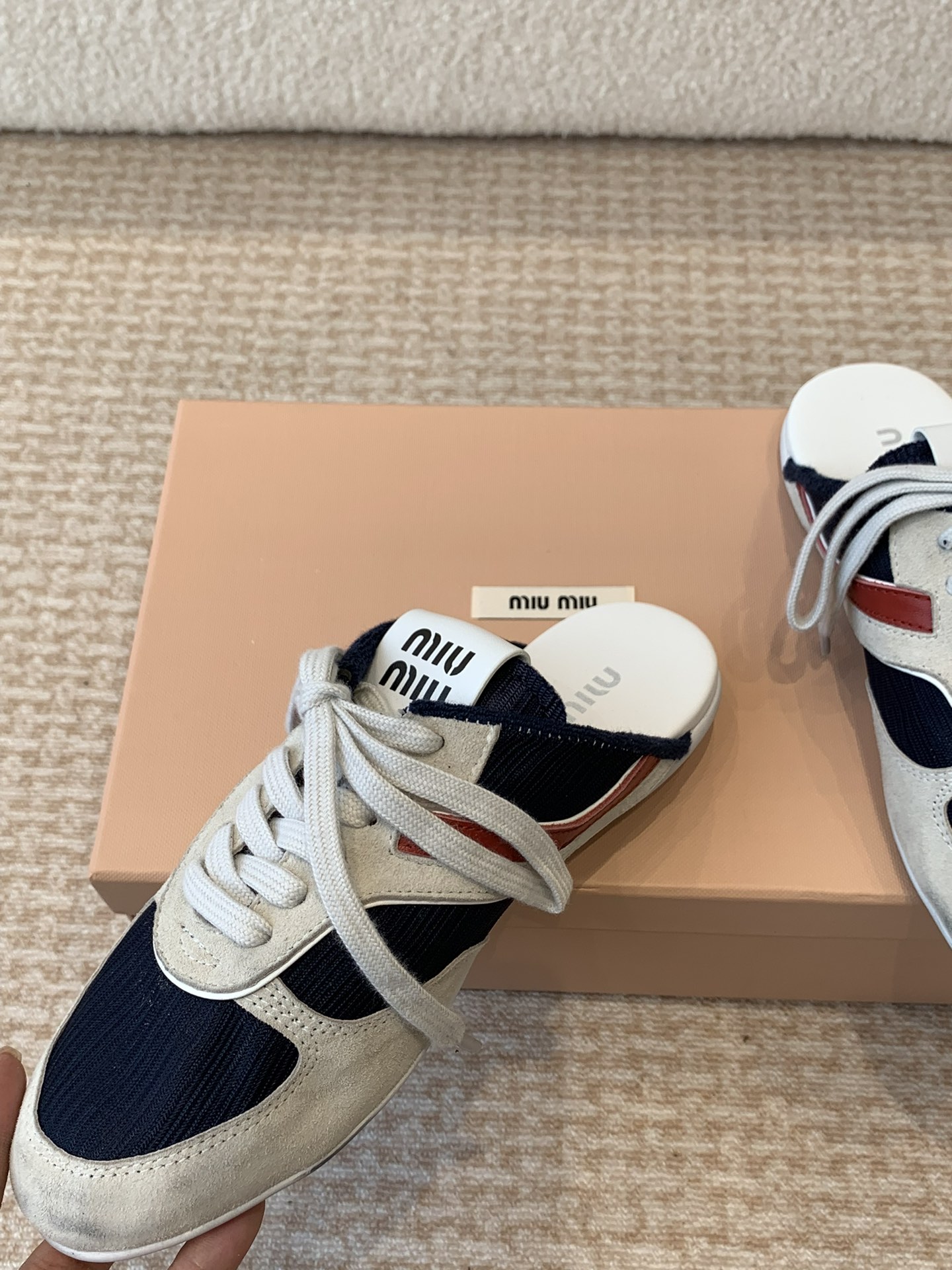 Miu Miu Miu Miu 25ss 春夏新款走秀MiuMiu 德训 休闲拖鞋