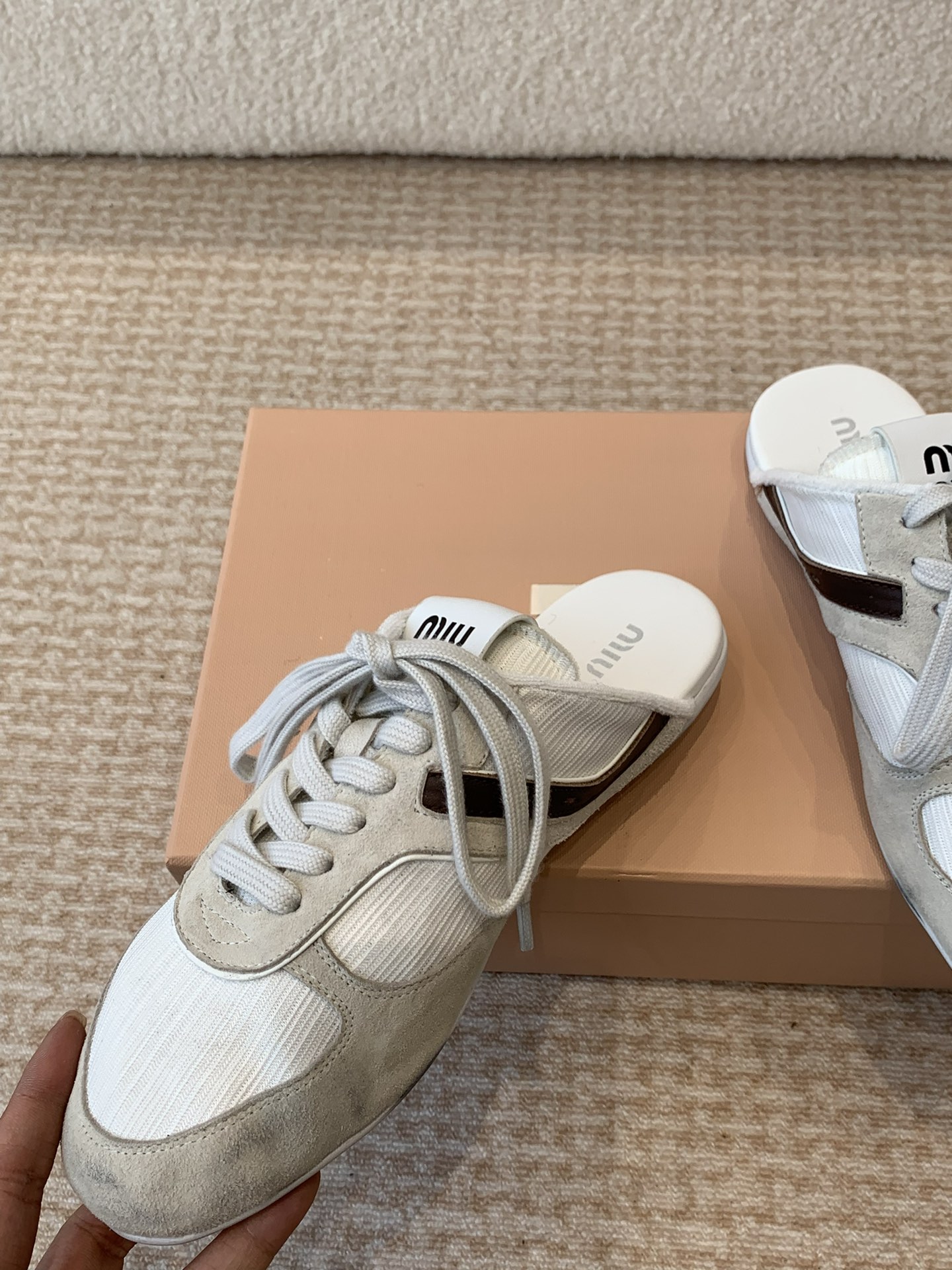 Miu Miu Miu Miu 25ss 春夏新款走秀MiuMiu 德训 休闲拖鞋
