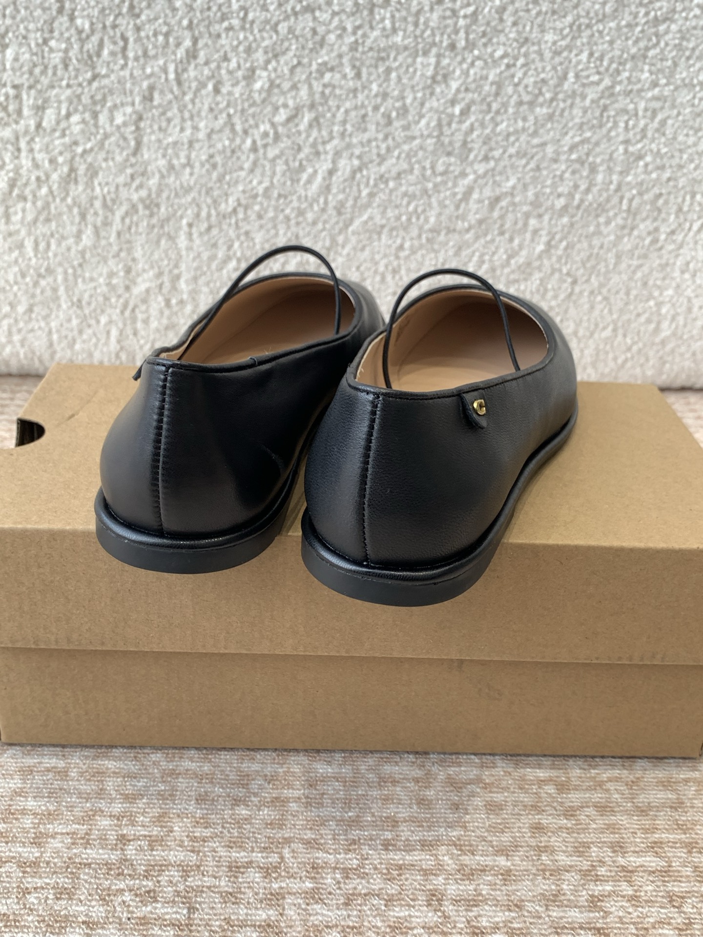 Comfortable P546COACH Ballet Shoes for Driving and Walking, Imported Leather, Cow Skin Pads - 图片 9