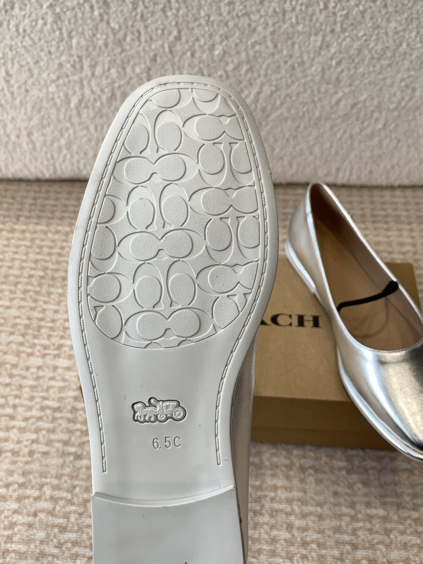 Comfortable P546COACH Ballet Shoes for Driving and Walking, Imported Cattle Skin, Cow Skin Pads. - 图片 9