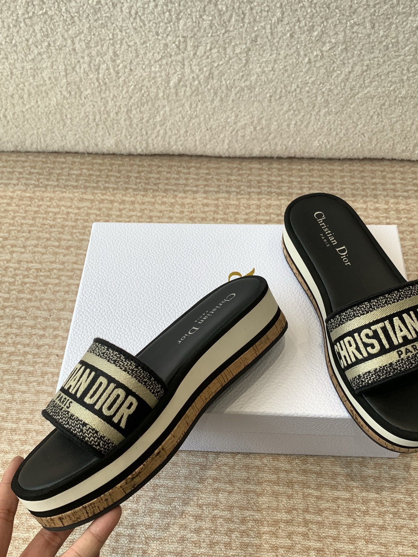 Dior Dior 迪奥 25ss 春夏新款 IVIETA DWAY 果冻色平底一字拖鞋 凉鞋