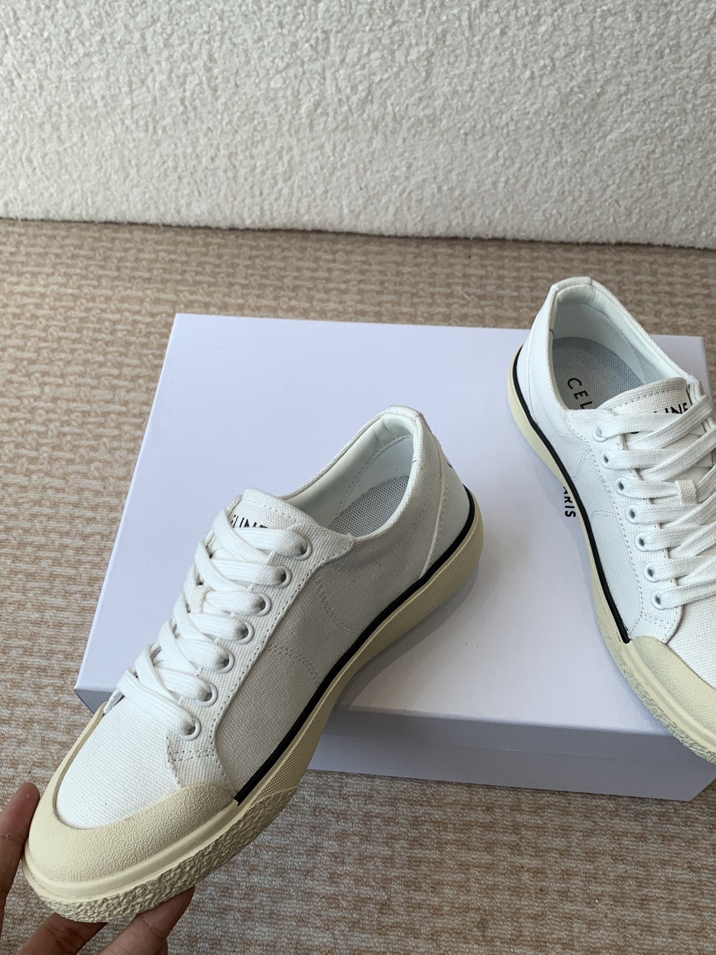 Celine CR-03 Runner Sneakers: Iconic Triomphe Logo, Comfortable Canvas Design 7 i1742283538697 6465 0 5