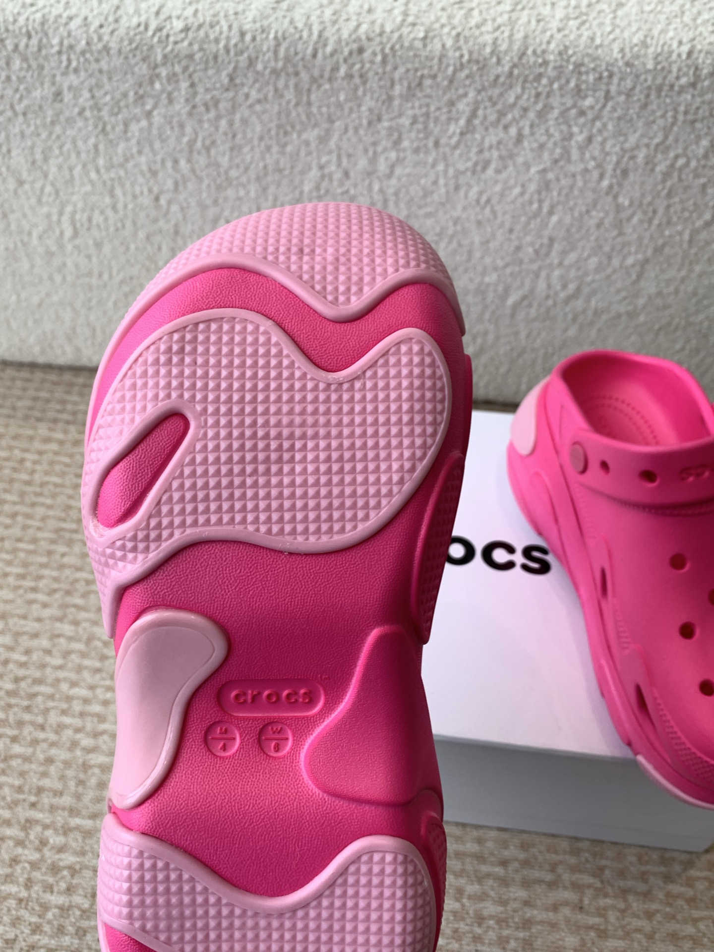 Crocs Classic Mega Crush Clog Sandal, Pink, Beach, Water, and Casual Wear 10 i1742284527193 268 0 8