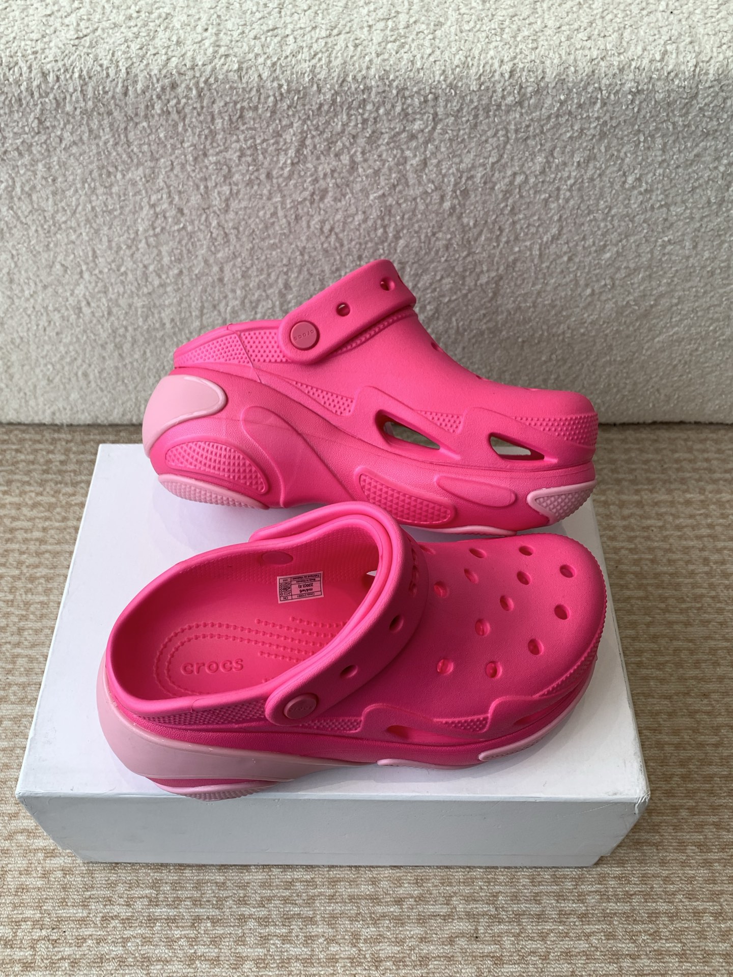 Crocs Classic Mega Crush Clog Sandal, Pink, Beach, Water, and Casual Wear 4 i1742284527228 2815 0 2
