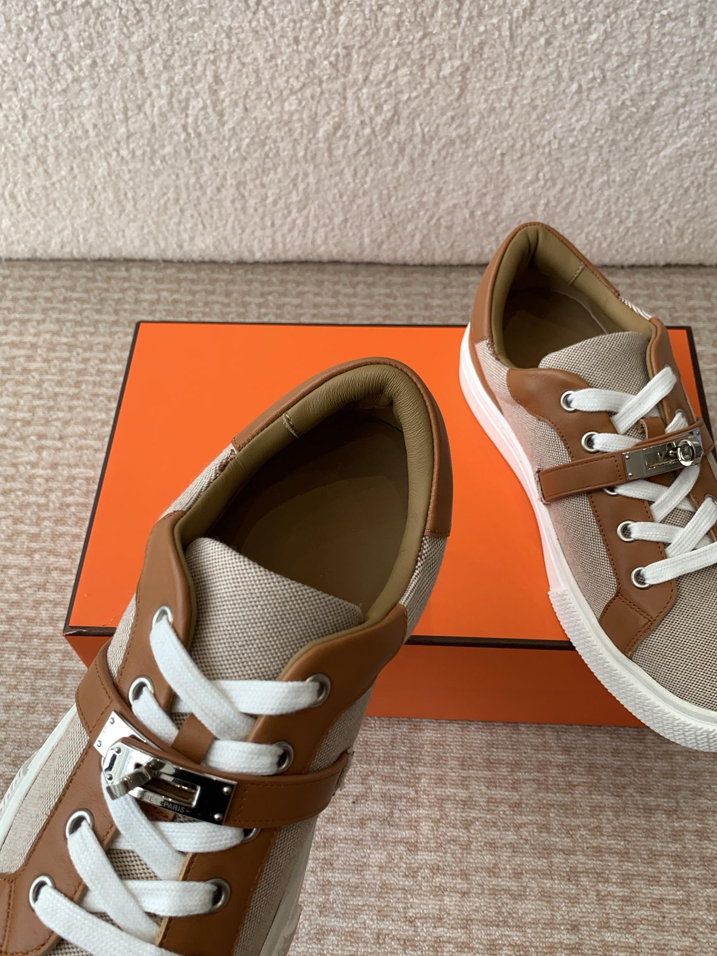 Hermes Kelly Buckle Sneakers, H-Lace Thick Sole Couple Sports Shoes 6 i1742287947345 5696 0 4