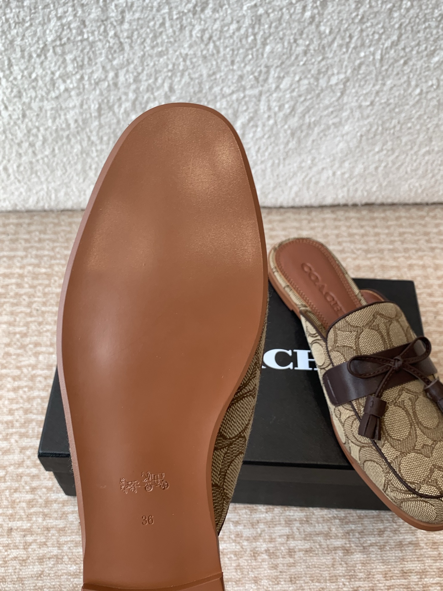 P441COACH/Cycling Müller Slippers: Canvas, Water and Wool, Rubber Base, Size #35-41 - 图片 9