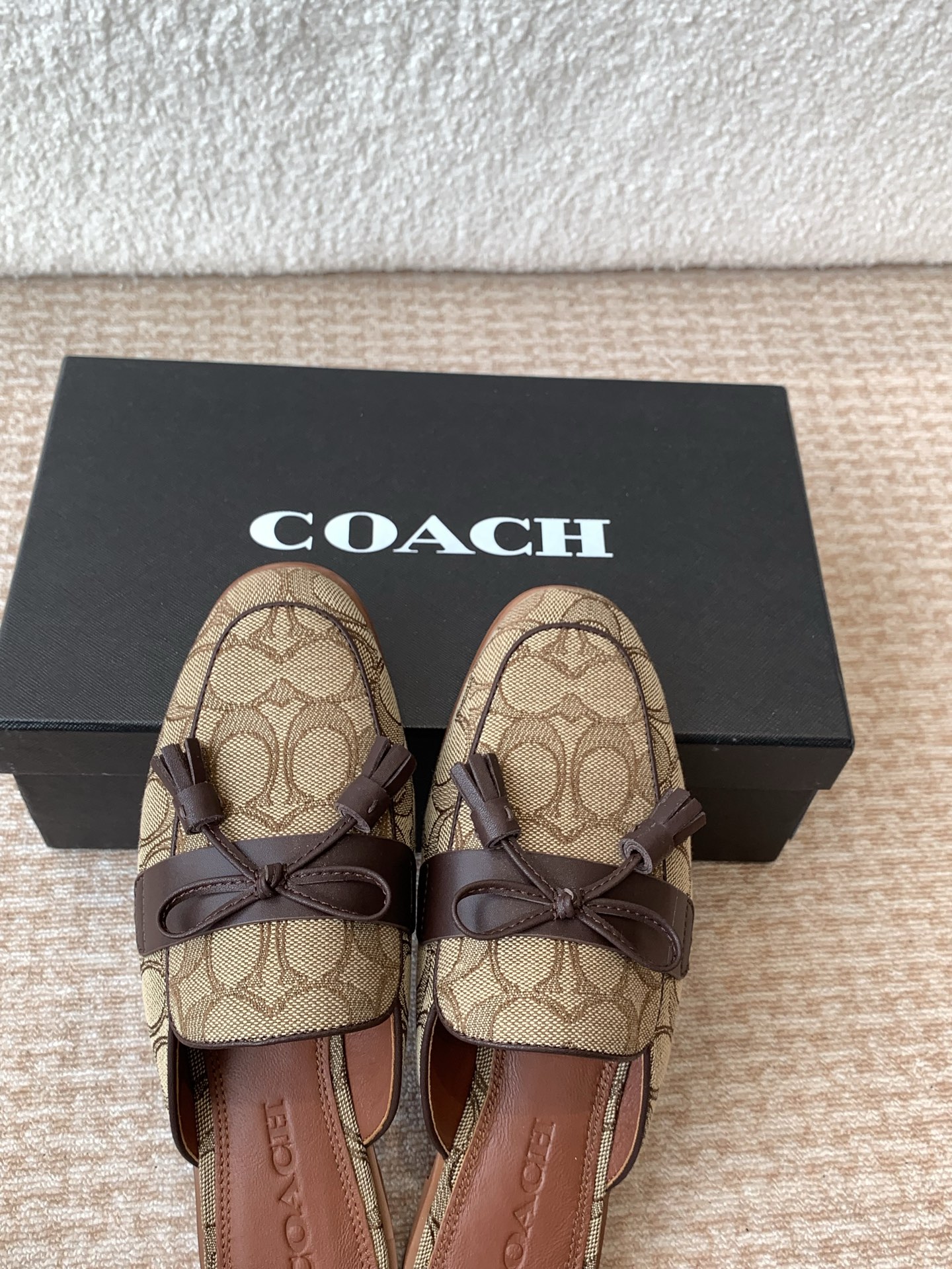 P441COACH/Cycling Müller Slippers: Canvas, Water and Wool, Rubber Base, Size #35-41 - 图片 5