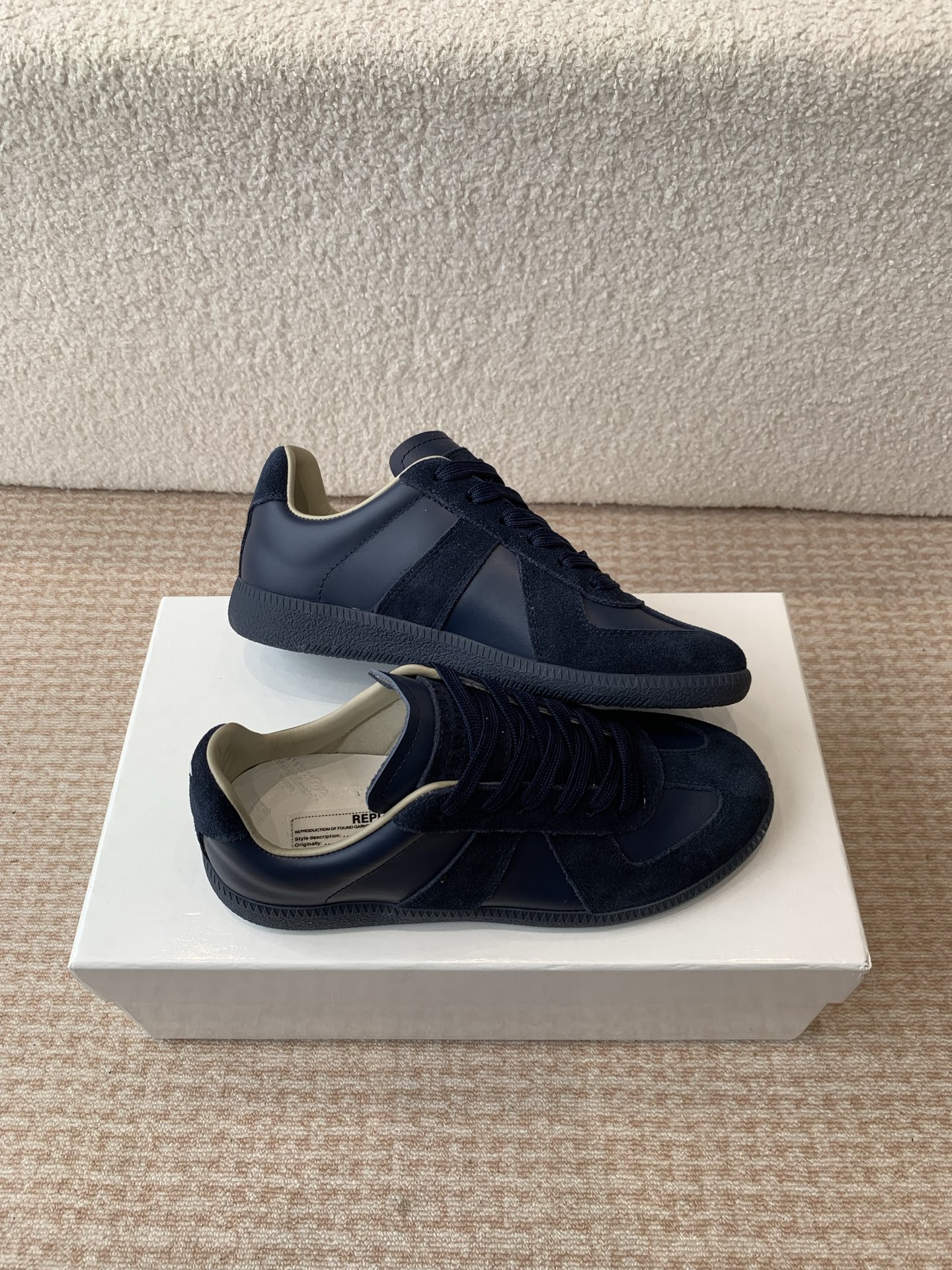 P280MaisonMargiela MM6 Margiela Parejas modelos Inkjet graffiti Lienzo zapatos de entrenamiento alem