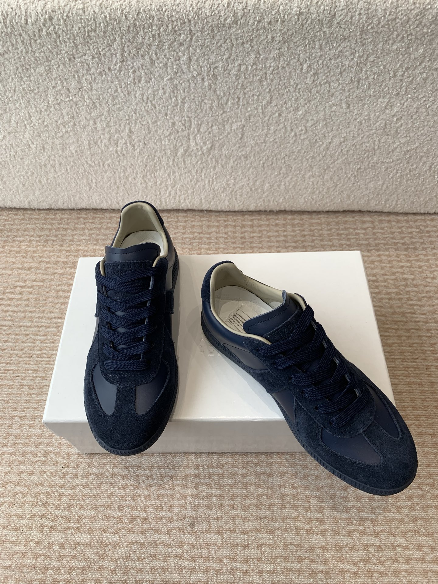 P280MaisonMargiela MM6 Margiela Parejas modelos Inkjet graffiti Lienzo zapatos de entrenamiento alem