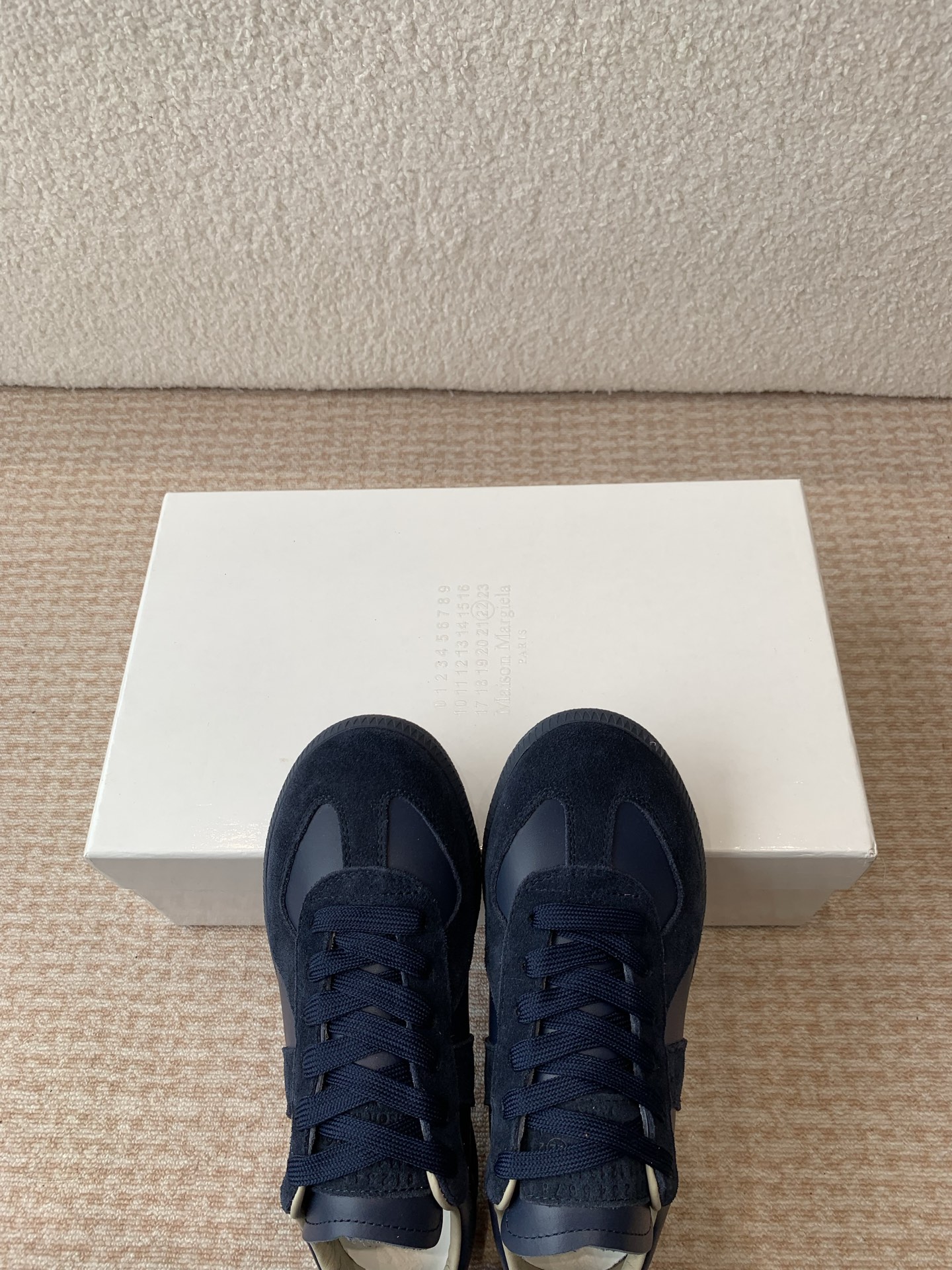 P280MaisonMargiela MM6 Margiela Parejas modelos Inkjet graffiti Lienzo zapatos de entrenamiento alem