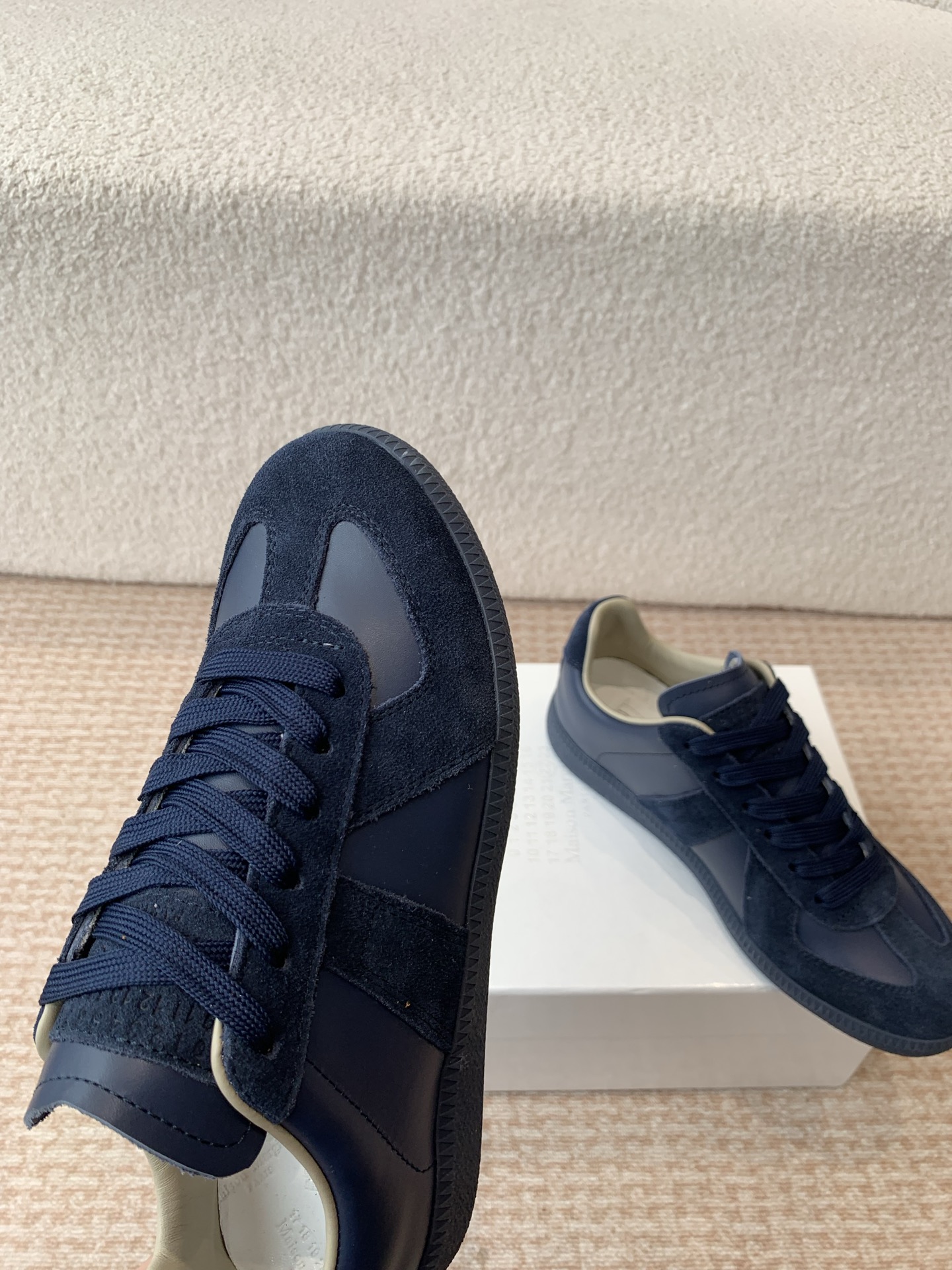 P280MaisonMargiela MM6 Margiela Parejas modelos Inkjet graffiti Lienzo zapatos de entrenamiento alem