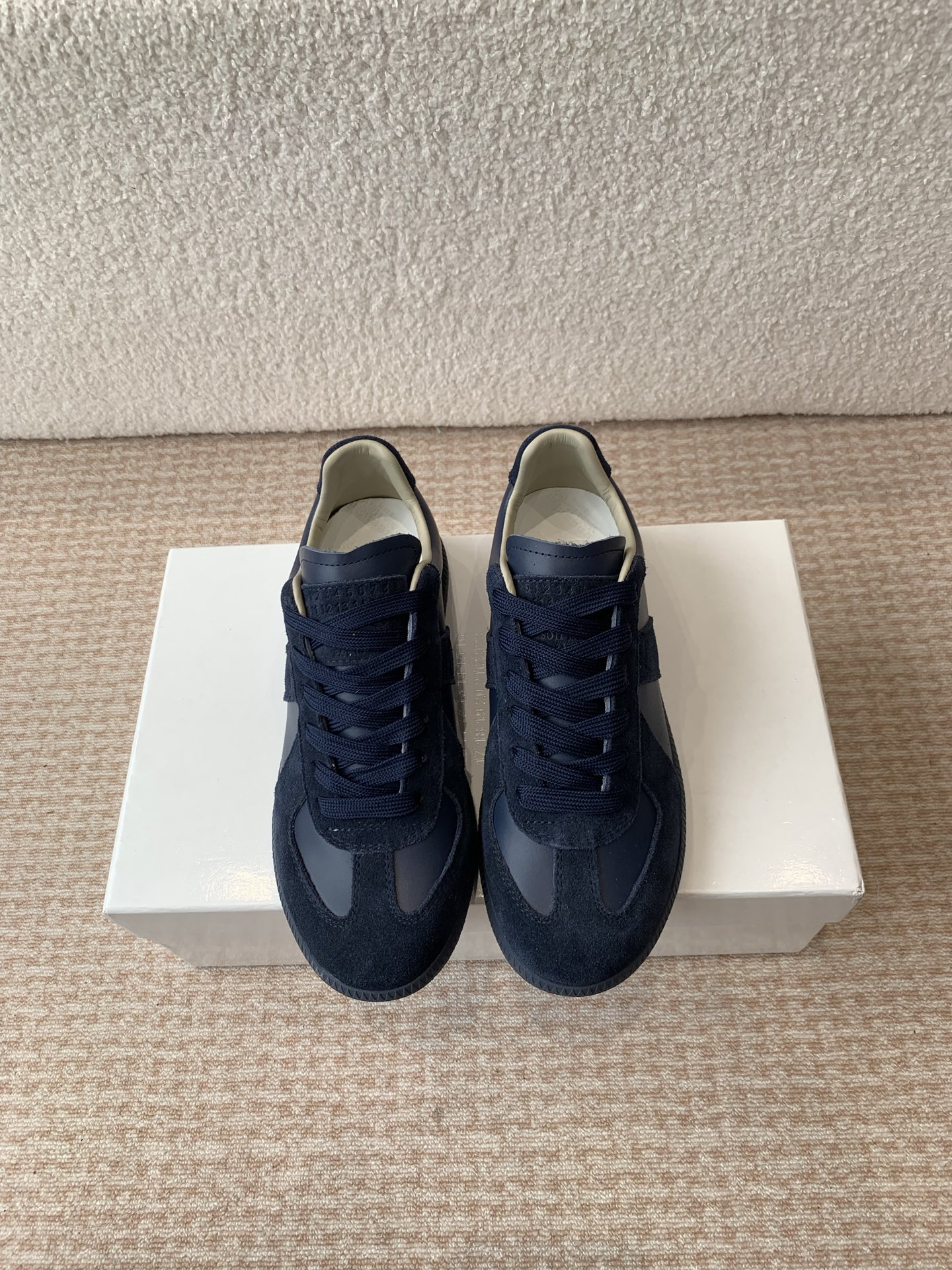 P280MaisonMargiela MM6 Margiela Parejas modelos Inkjet graffiti Lienzo zapatos de entrenamiento alem