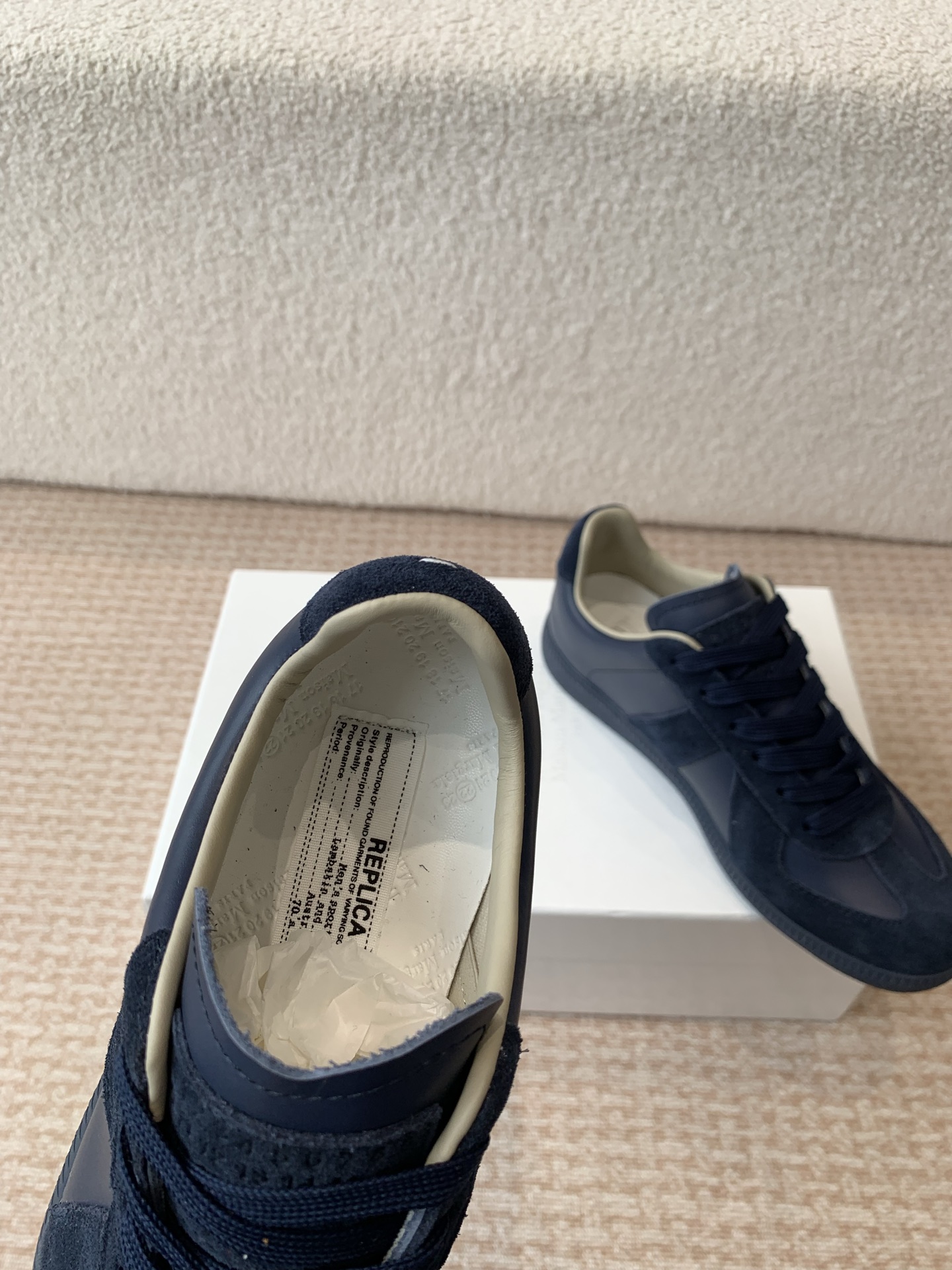 P280MaisonMargiela MM6 Margiela Parejas modelos Inkjet graffiti Lienzo zapatos de entrenamiento alem