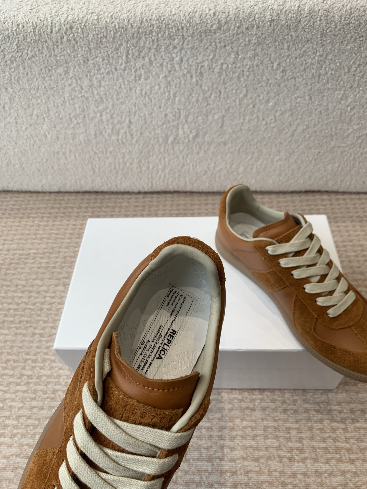 P280MaisonMargiela MM6 Margiela Parejas modelos Inkjet graffiti Lienzo zapatos de entrenamiento alem
