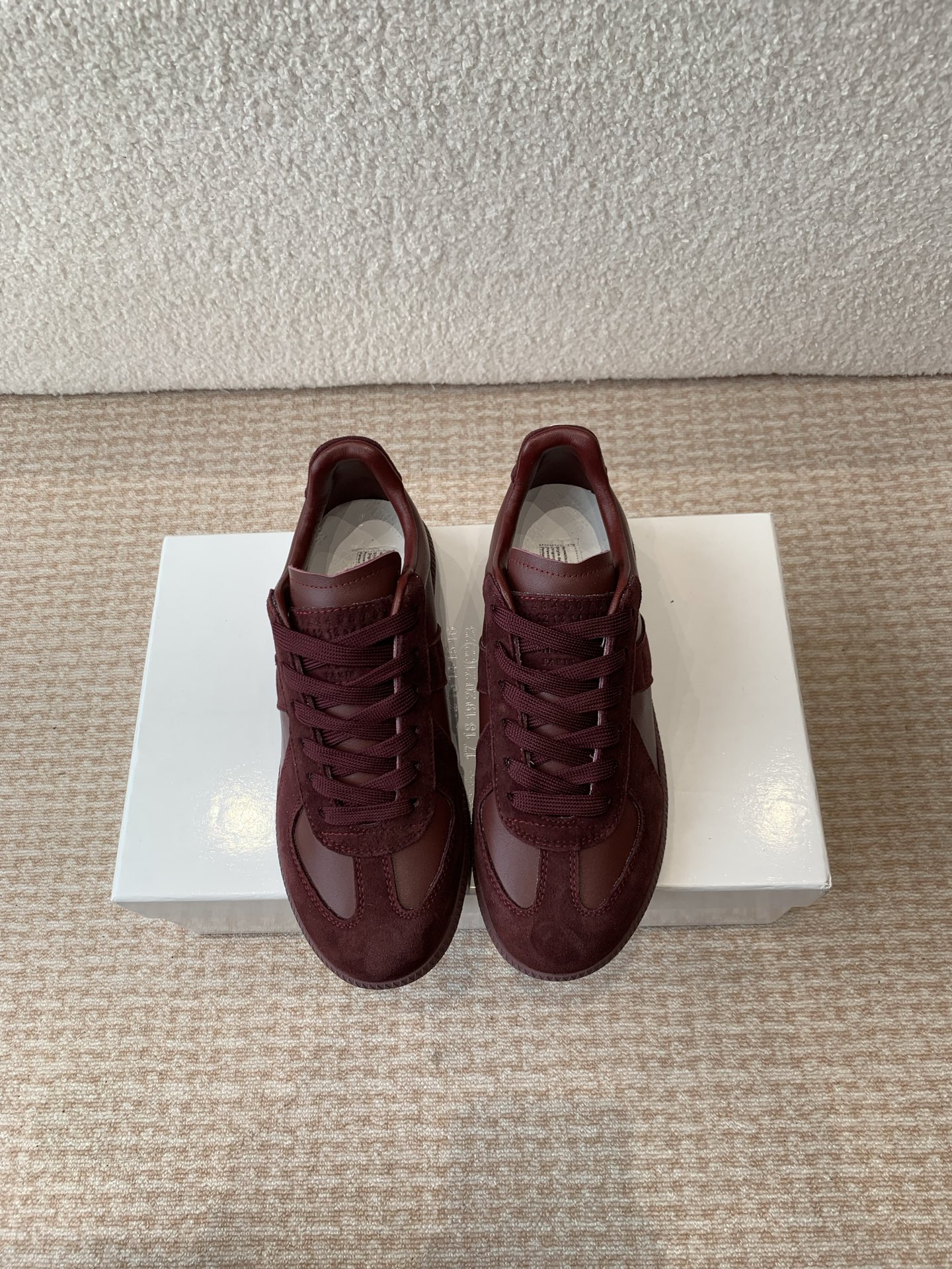 P280MaisonMargiela MM6 Margiela Parejas modelos Inkjet graffiti Lienzo zapatos de entrenamiento alem