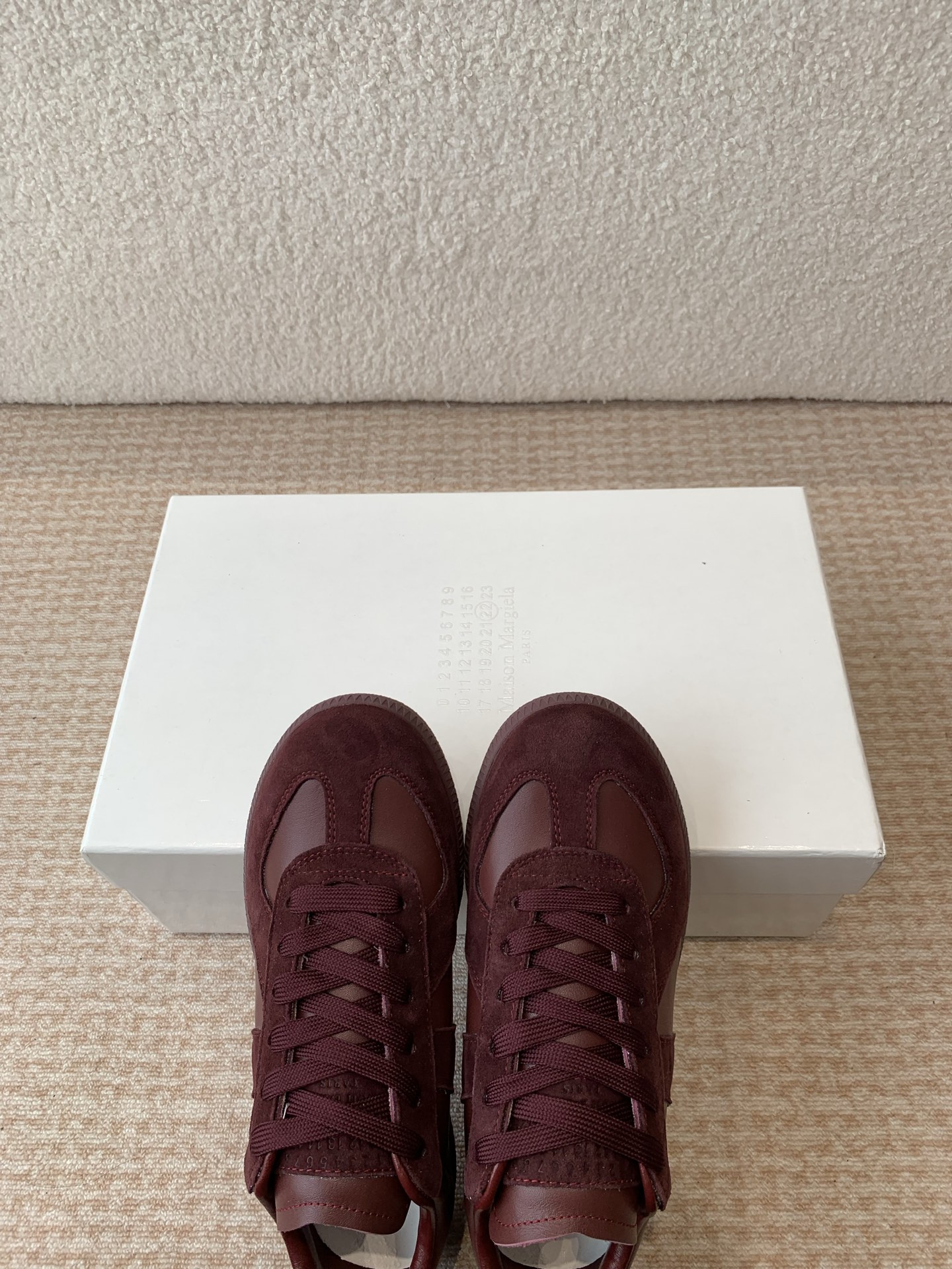 P280MaisonMargiela MM6 Margiela Parejas modelos Inkjet graffiti Lienzo zapatos de entrenamiento alem
