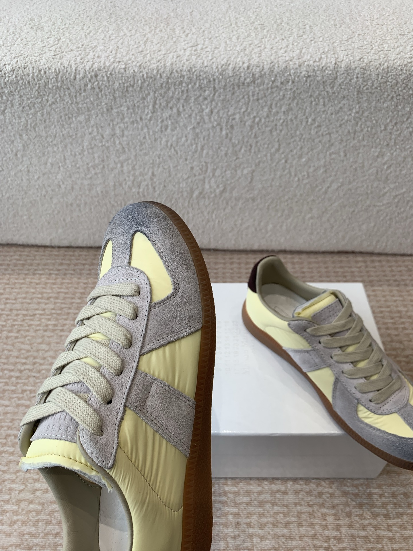 P280MaisonMargiela MM6 Margiela Parejas modelos Inkjet graffiti Lienzo zapatos de entrenamiento alem