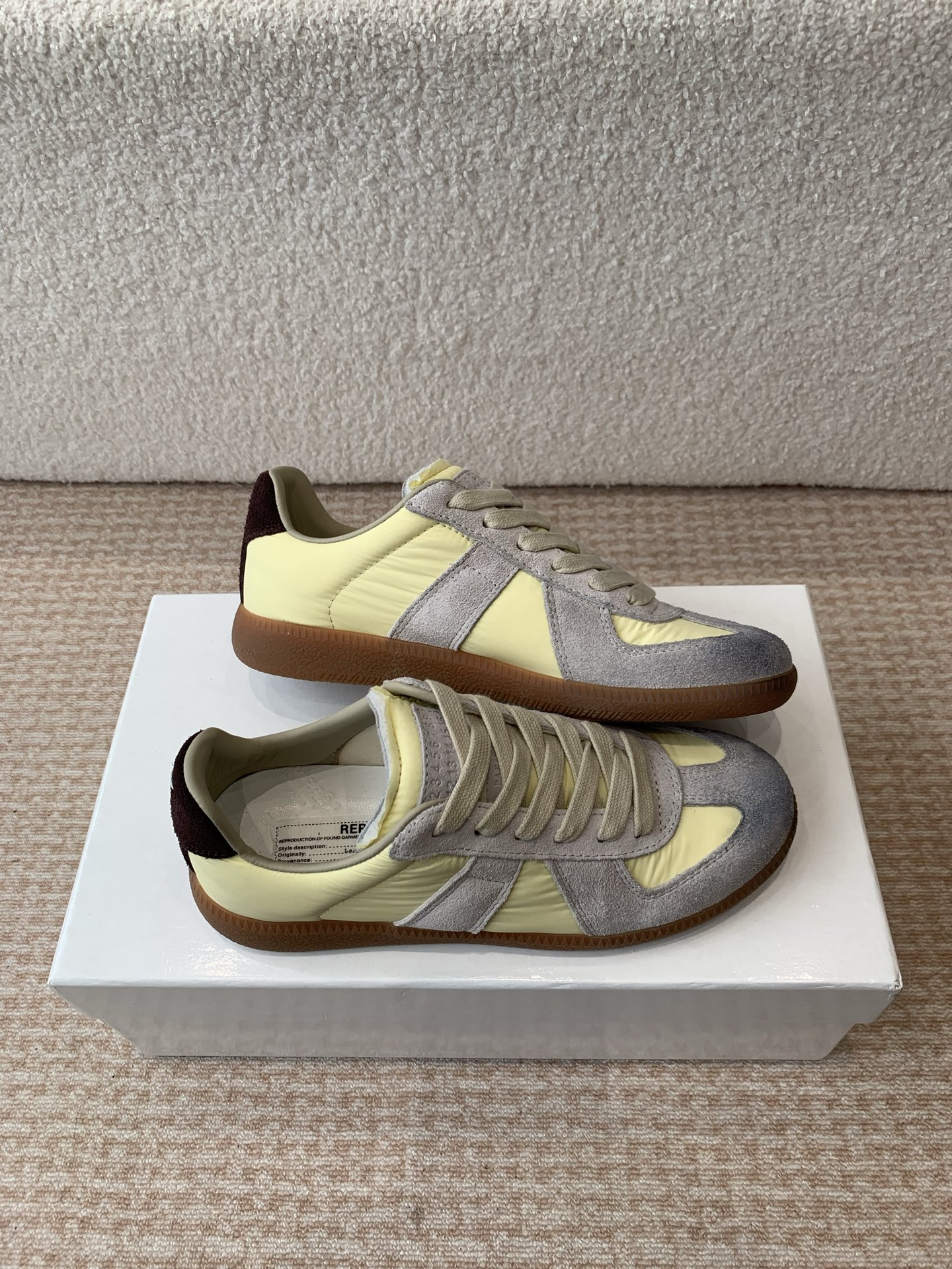 P280MaisonMargiela MM6 Margiela Parejas modelos Inkjet graffiti Lienzo zapatos de entrenamiento alem