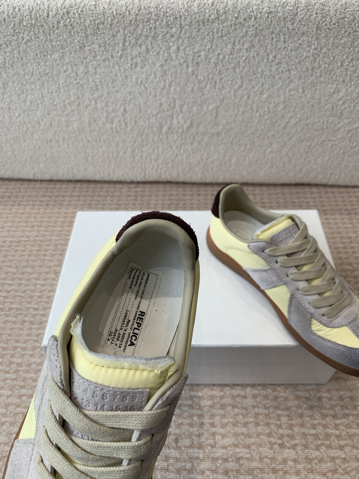 P280MaisonMargiela MM6 Margiela Parejas modelos Inkjet graffiti Lienzo zapatos de entrenamiento alem