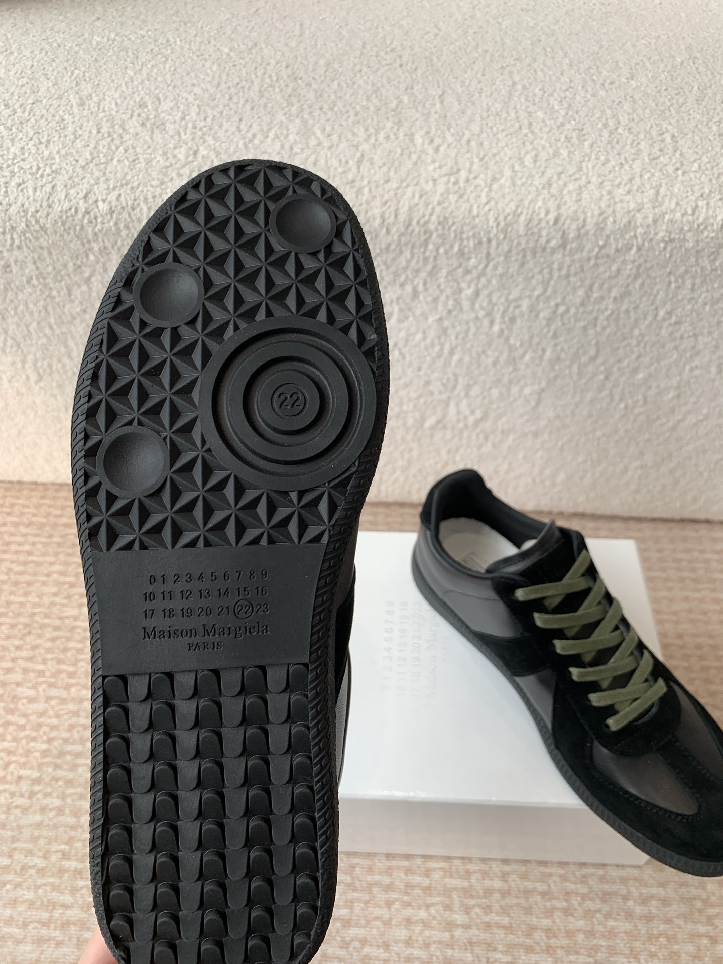 P280MaisonMargiela MM6 Margiela Parejas modelos Inkjet graffiti Lienzo zapatos de entrenamiento alem