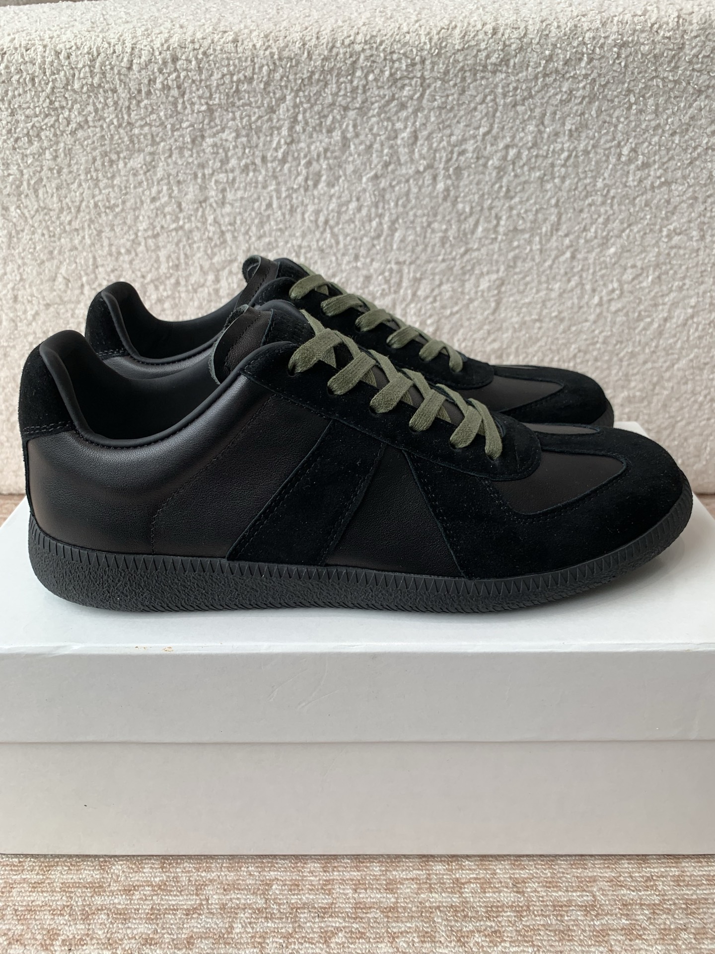 P280MaisonMargiela MM6 Margiela Parejas modelos Inkjet graffiti Lienzo zapatos de entrenamiento alem