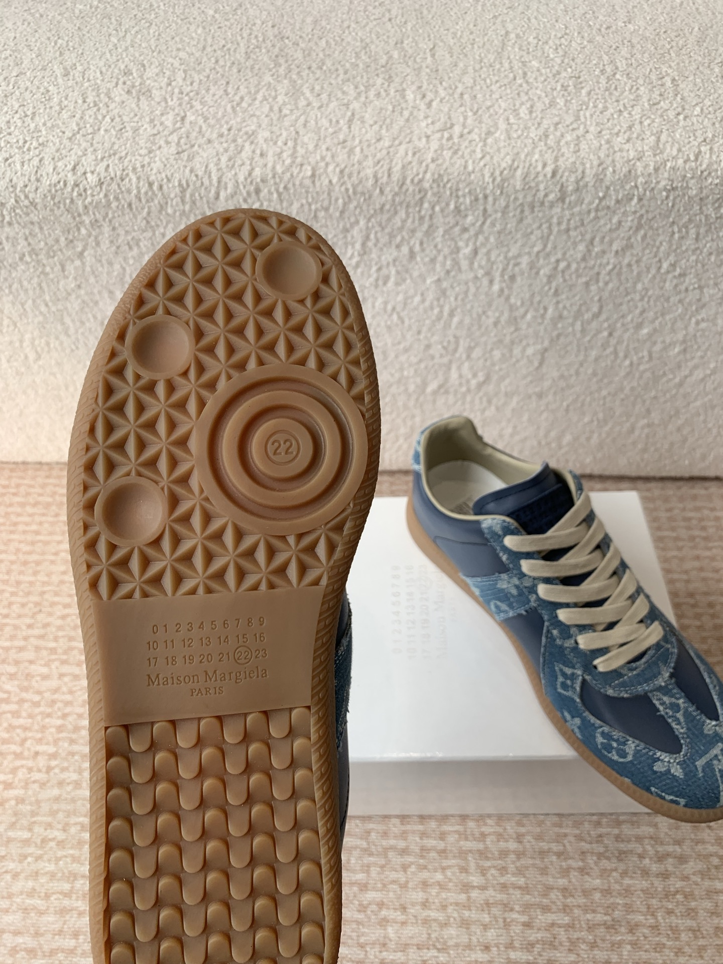 P280MaisonMargiela MM6 Margiela Parejas modelos Inkjet graffiti Lienzo zapatos de entrenamiento alem