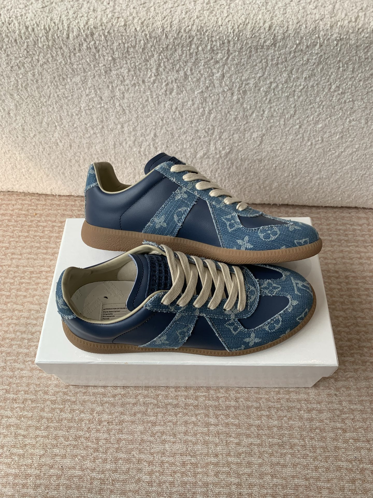 P280MaisonMargiela MM6 Margiela Parejas modelos Inkjet graffiti Lienzo zapatos de entrenamiento alem