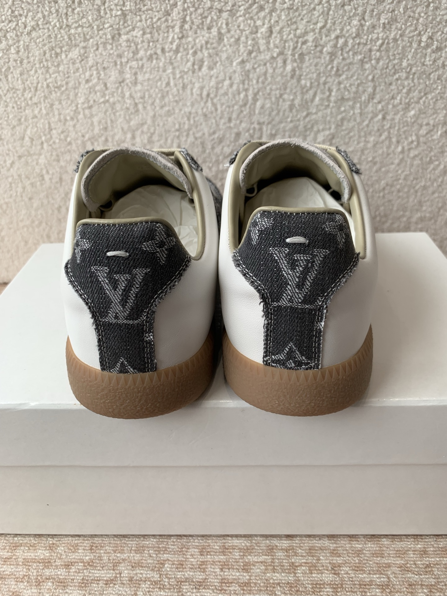 P280MaisonMargiela MM6 Margiela Parejas modelos Inkjet graffiti Lienzo zapatos de entrenamiento alem