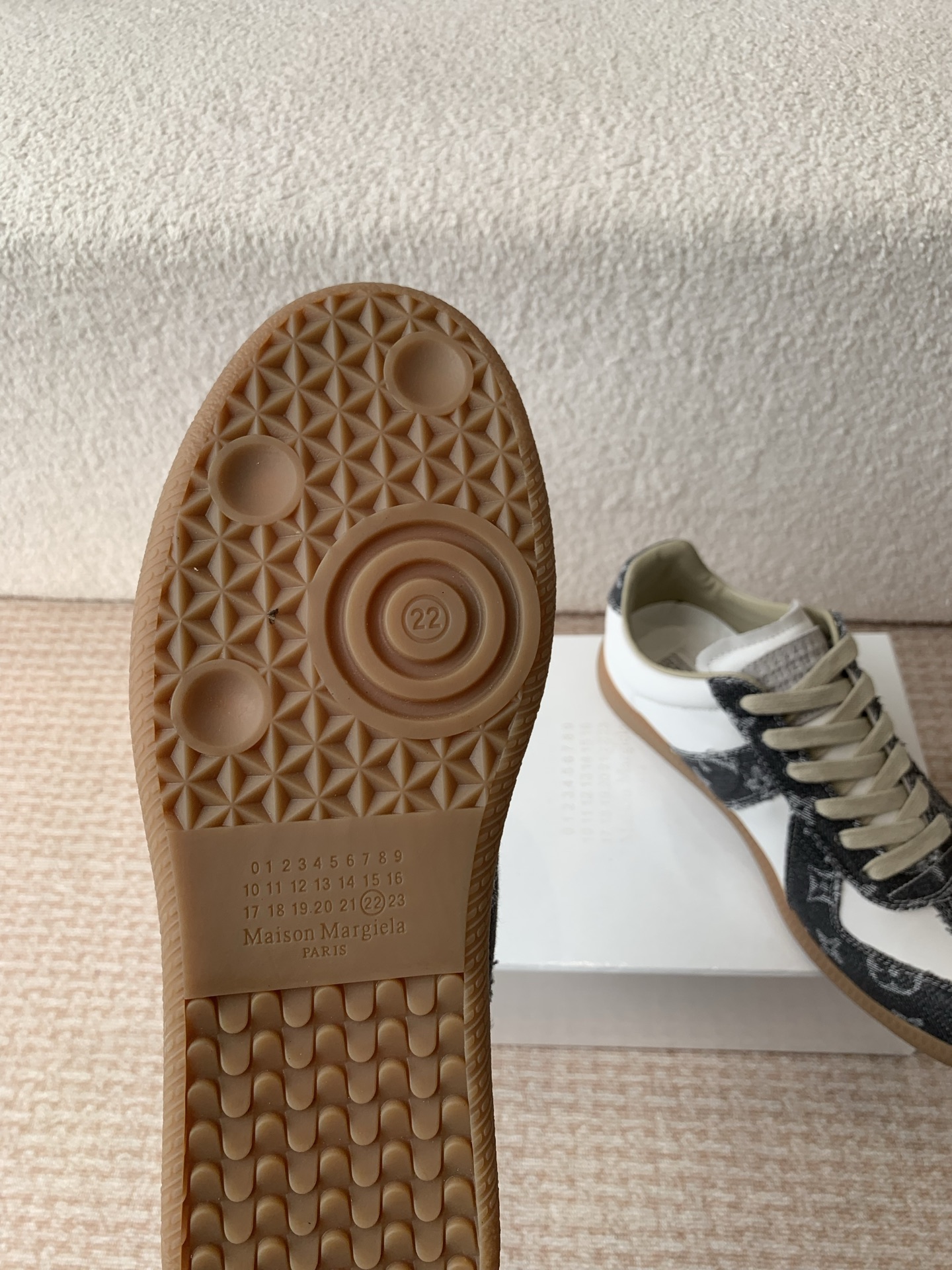 P280MaisonMargiela MM6 Margiela Parejas modelos Inkjet graffiti Lienzo zapatos de entrenamiento alem