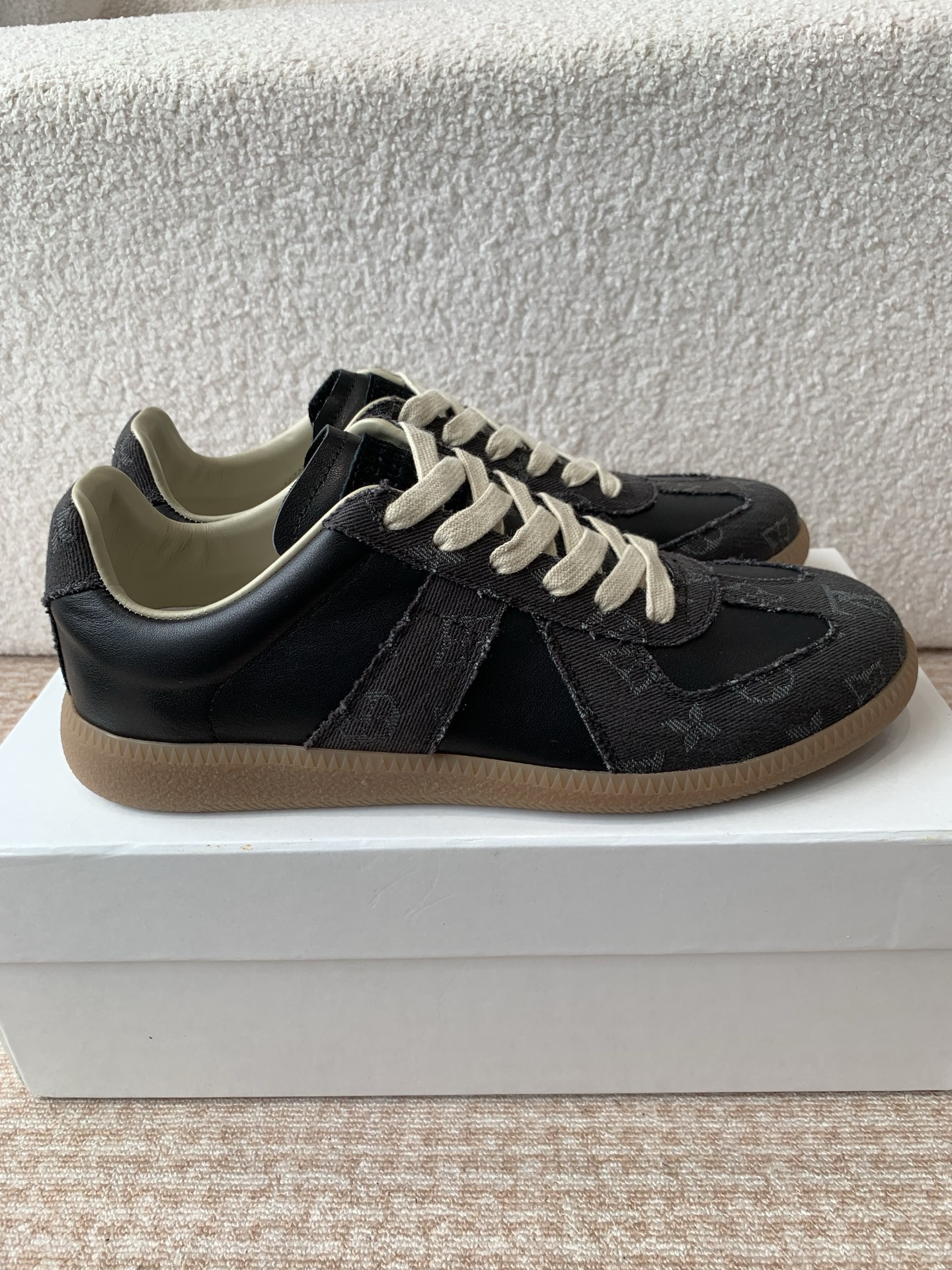P280MaisonMargiela MM6 Margiela Parejas modelos Inkjet graffiti Lienzo zapatos de entrenamiento alem