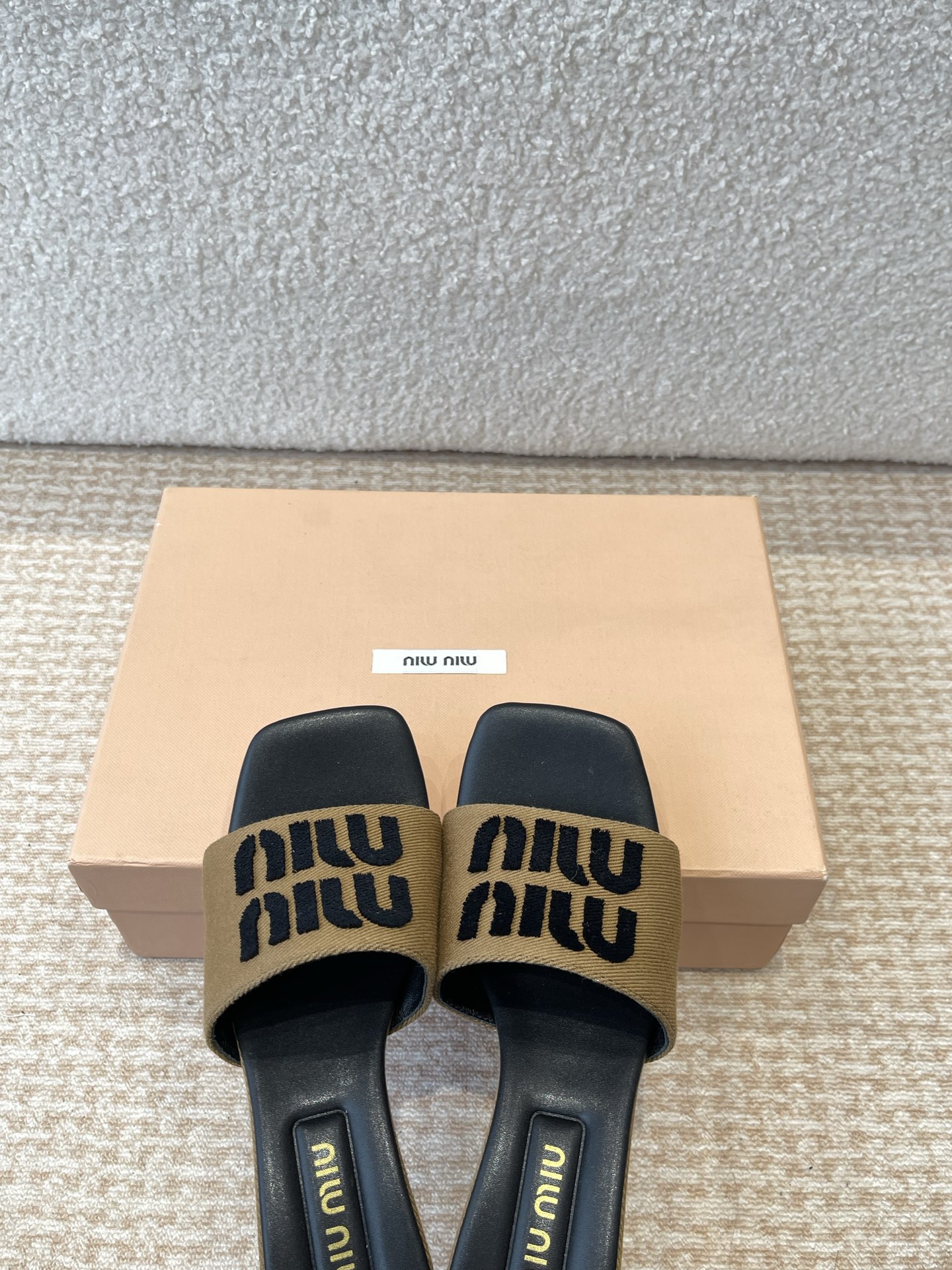 Miu Miu Women's Denim Fabric Heeled Sandals Lambskin Lining Summer Shoes 8 i1745826582371 9568 0 6