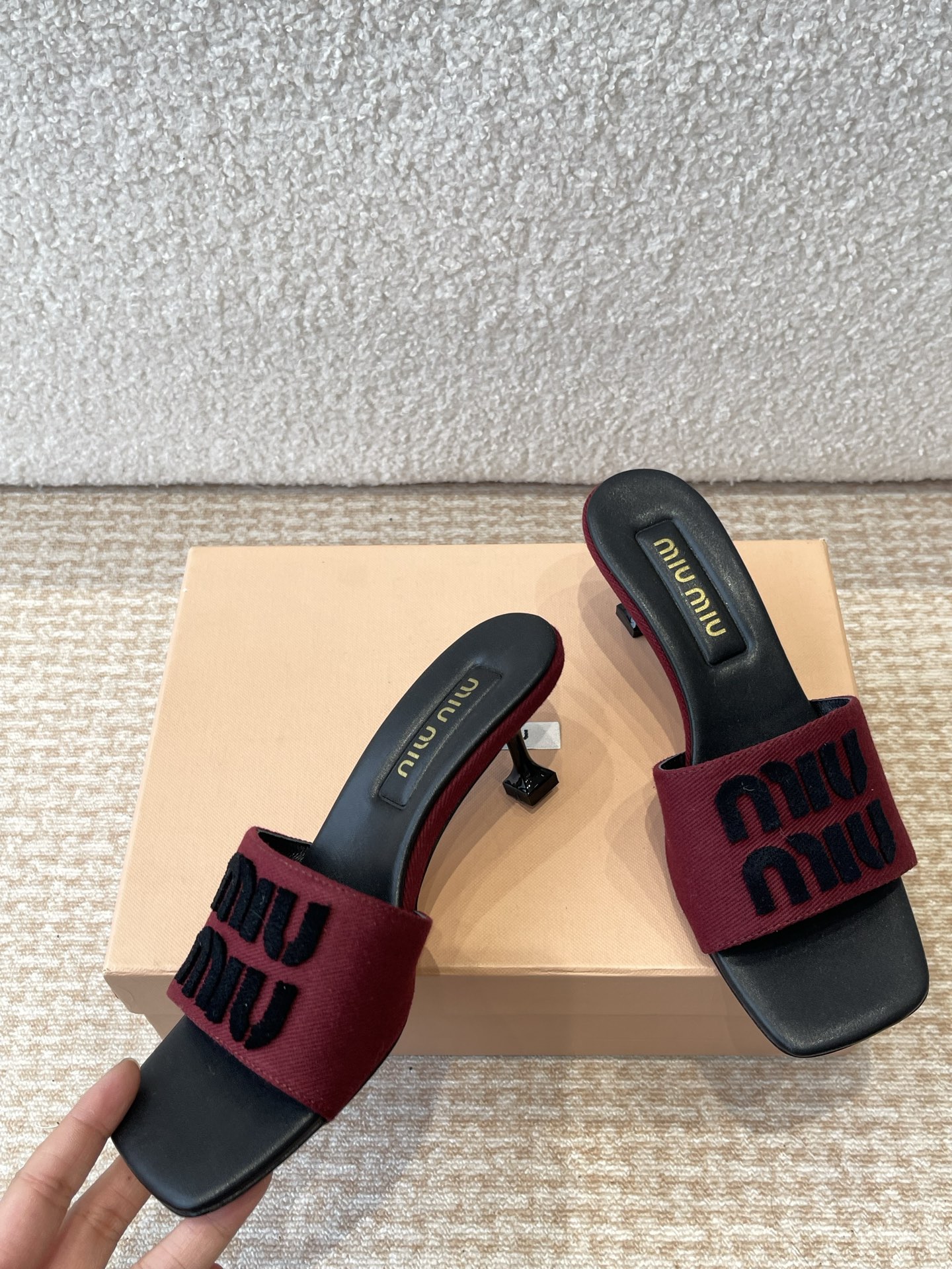 Miu Miu Women's Fabric Heeled Sandals - Comfortable & Stylish Summer Shoes 1 Miu Miu Women's Fabric Heeled Sandals - Comfortable & Stylish Summer Shoes