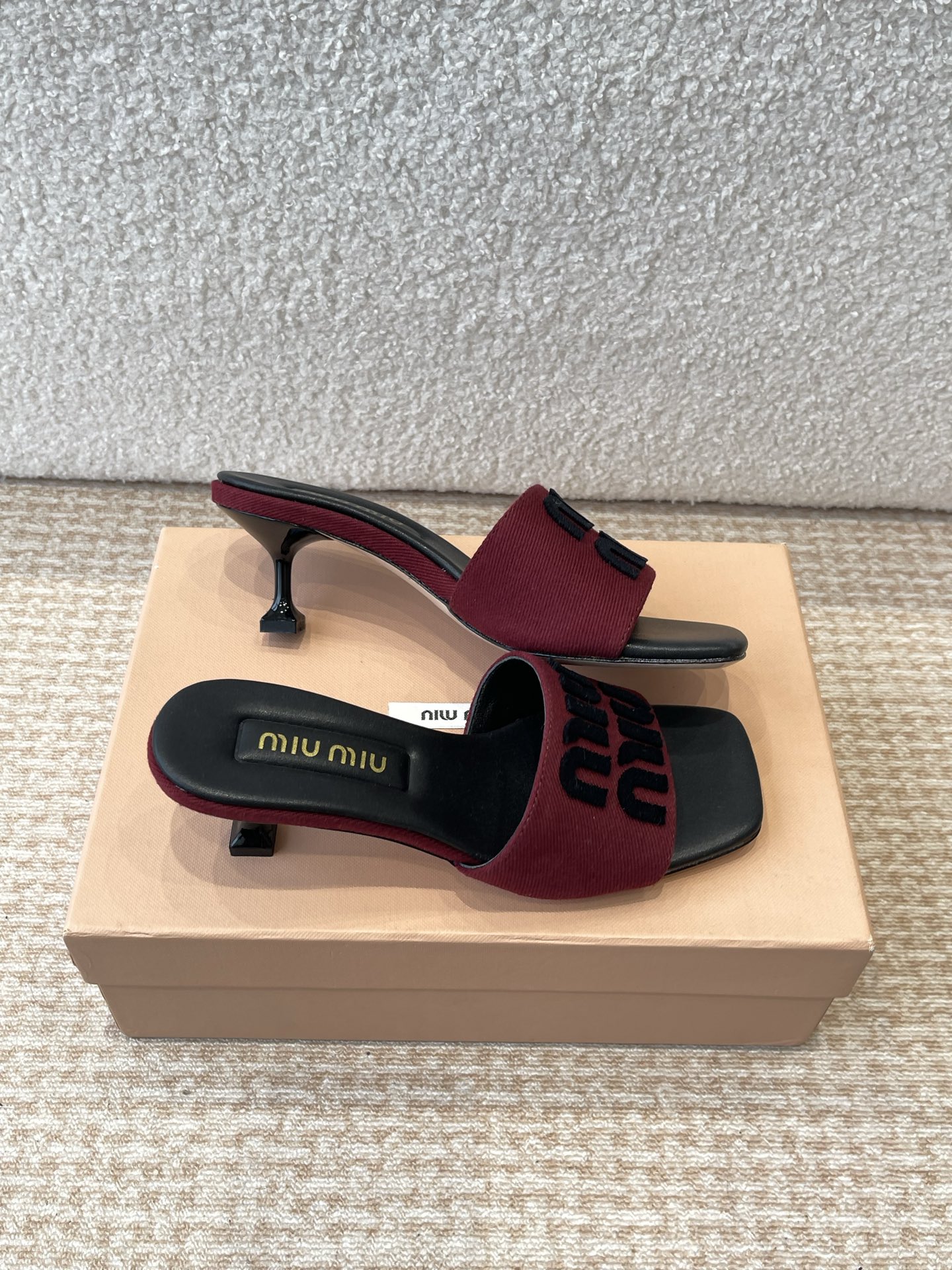 Miu Miu Women's Fabric Heeled Sandals - Comfortable & Stylish Summer Shoes 5 i1745826681810 12 0 2
