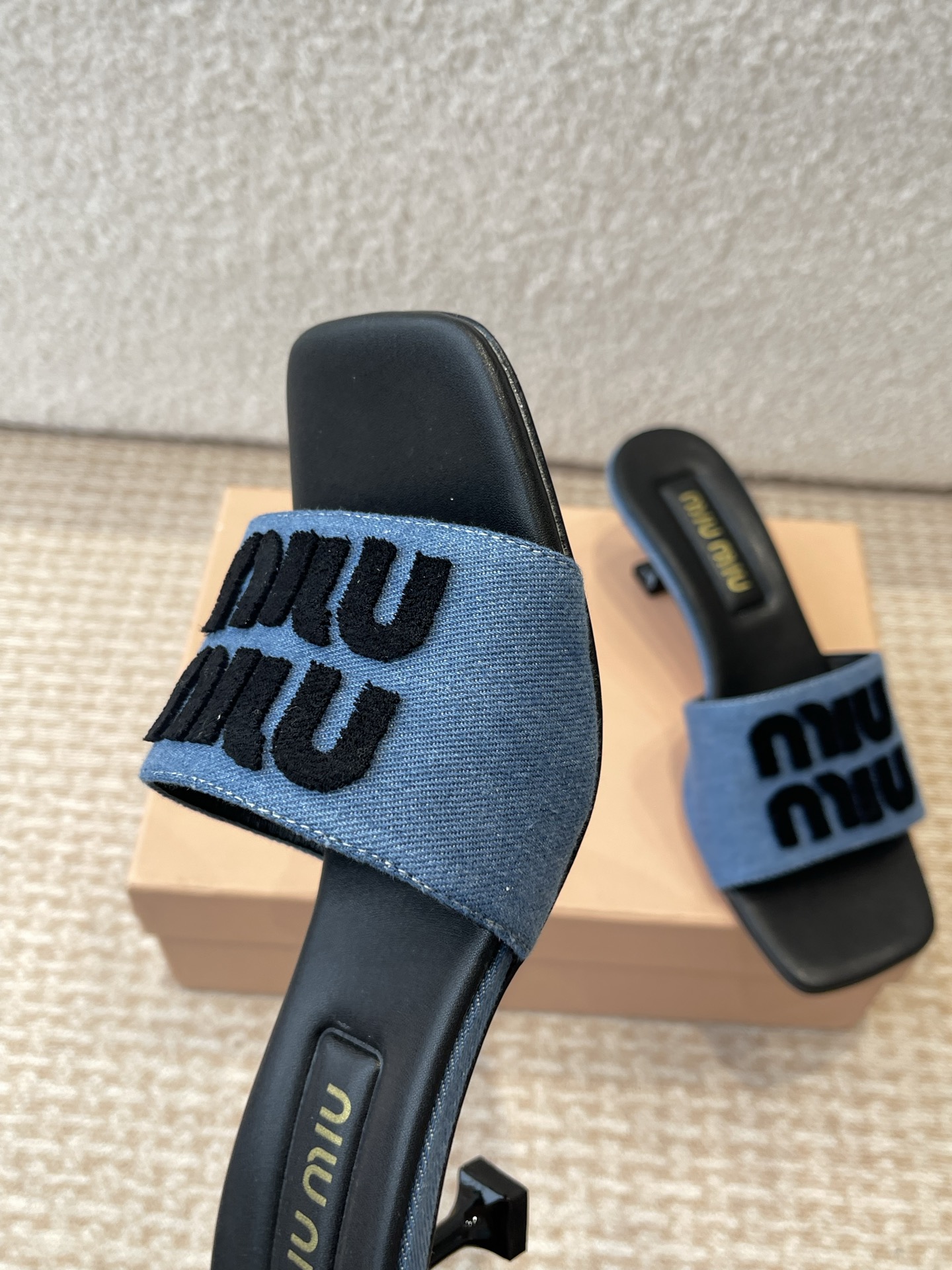 Miu Miu Denim Heeled Sandals - Summer Essential, Stylish & Comfortable 8 i1745826712296 3453 0 6