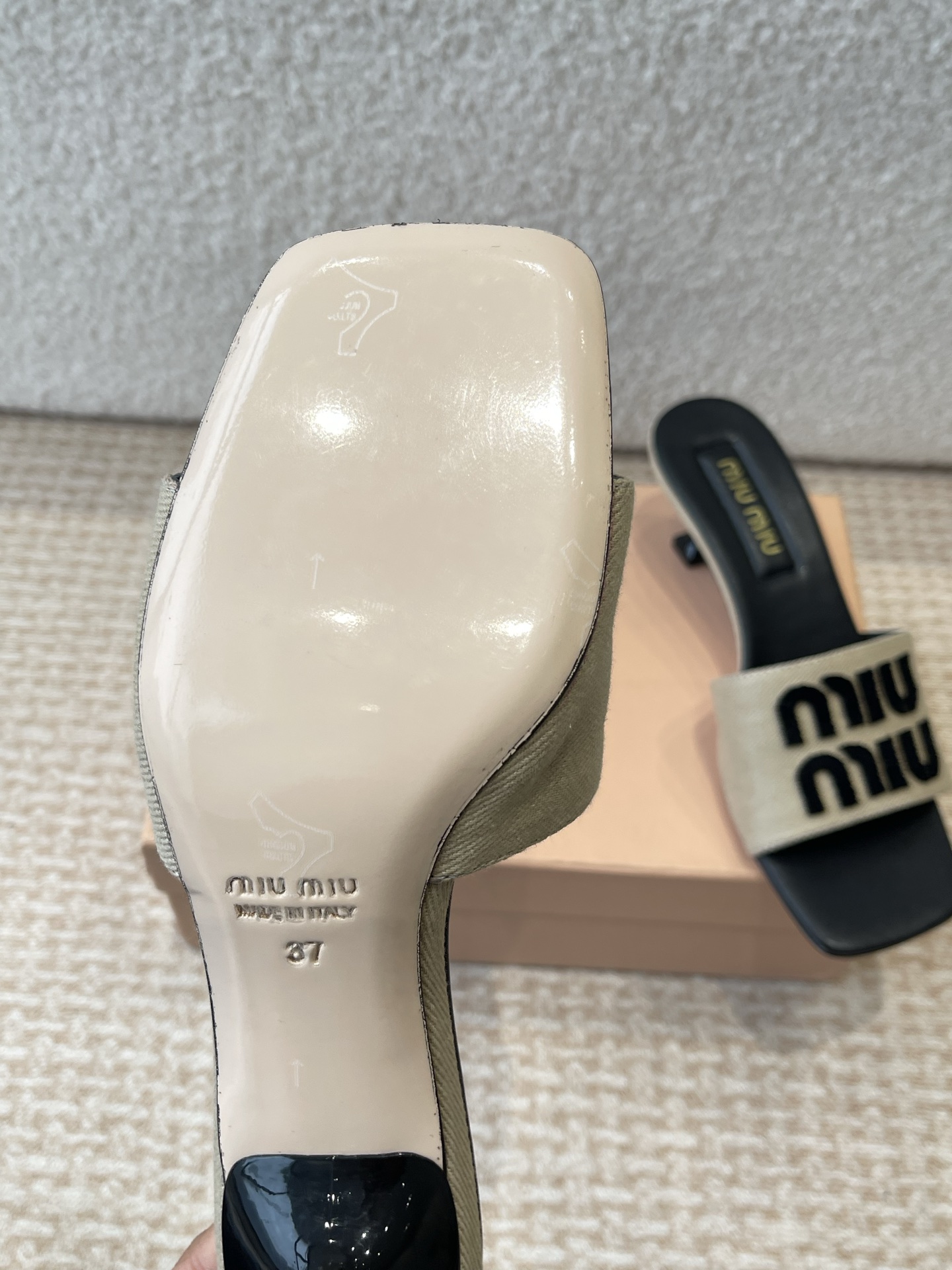 Miu Miu Women's Embroidered Logo Denim Slide Sandals - Summer Essential 10 i1745826787129 2945 0 8