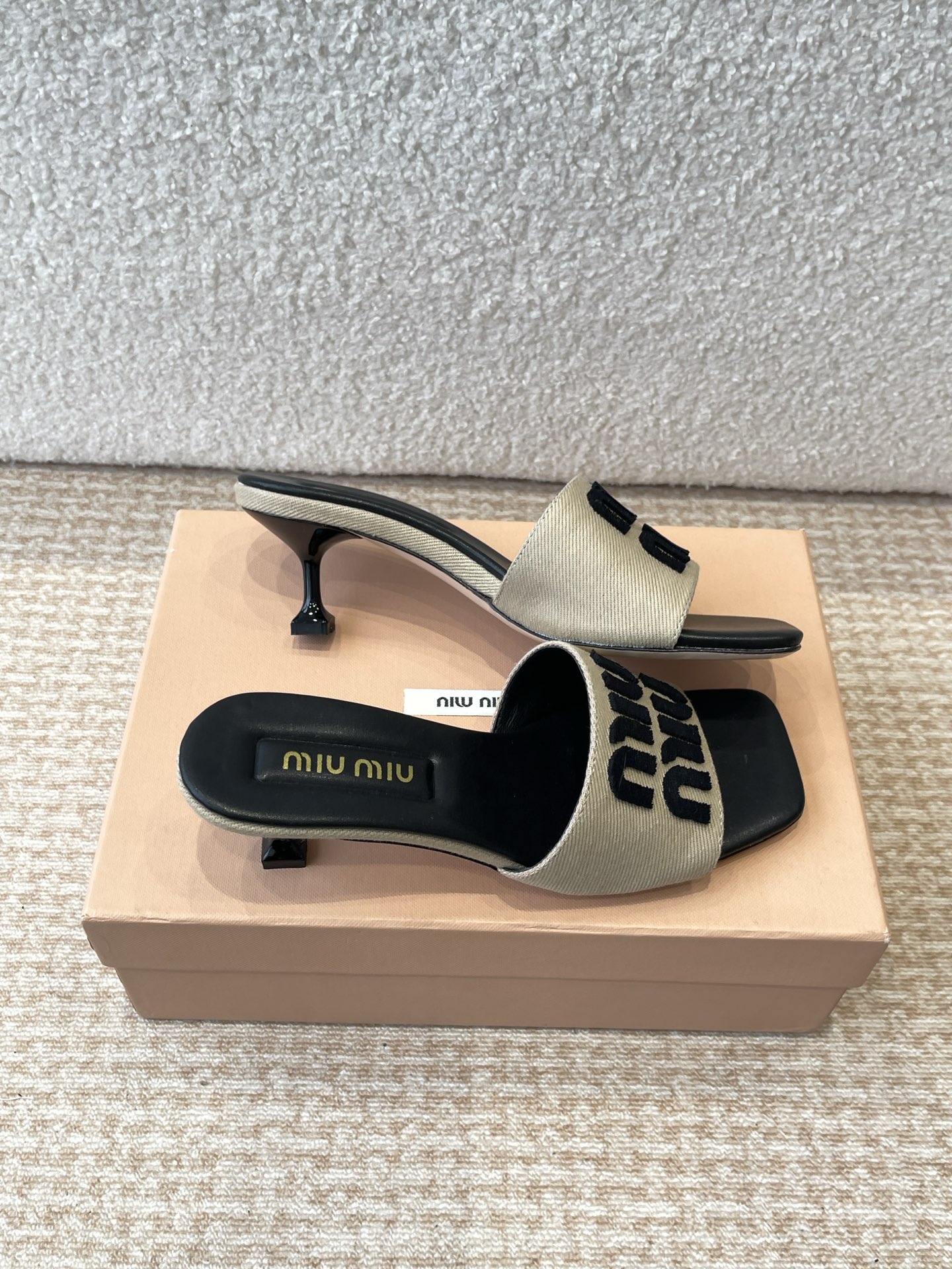 Miu Miu Women's Embroidered Logo Denim Slide Sandals - Summer Essential 5 i1745826787152 5558 0 2