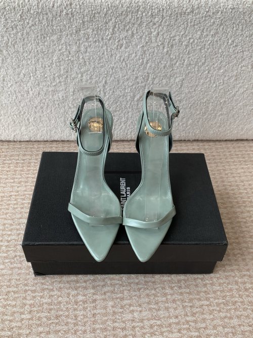 Saint Laurent Logo Heel Sandals - Chic Ankle Strap Heeled Sandals 1 Saint Laurent Logo Heel Sandals - Chic Ankle Strap Heeled Sandals