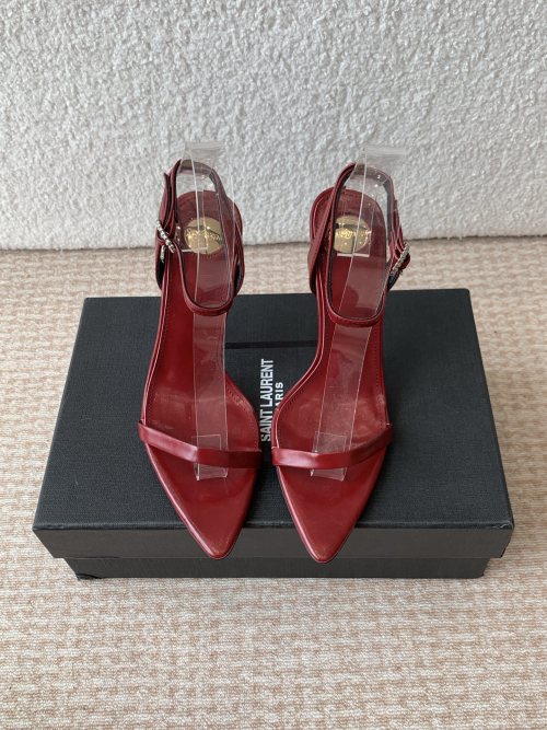 Saint Laurent Women's Opyum Patent Leather Heeled Sandals 1 Saint Laurent Women's Opyum Patent Leather Heeled Sandals