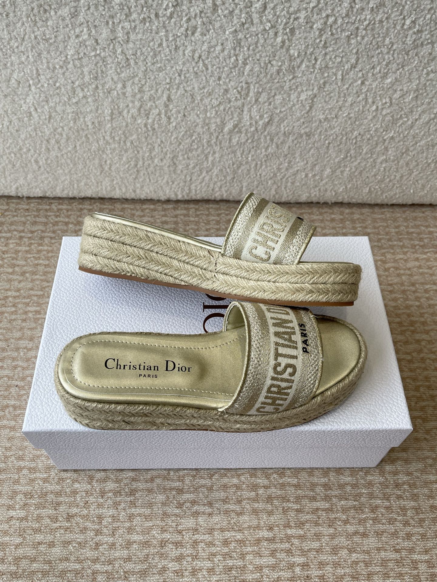 Dior Dior 迪奥 25ss 春夏新款 IVIETA DWAY 渔夫一字拖鞋