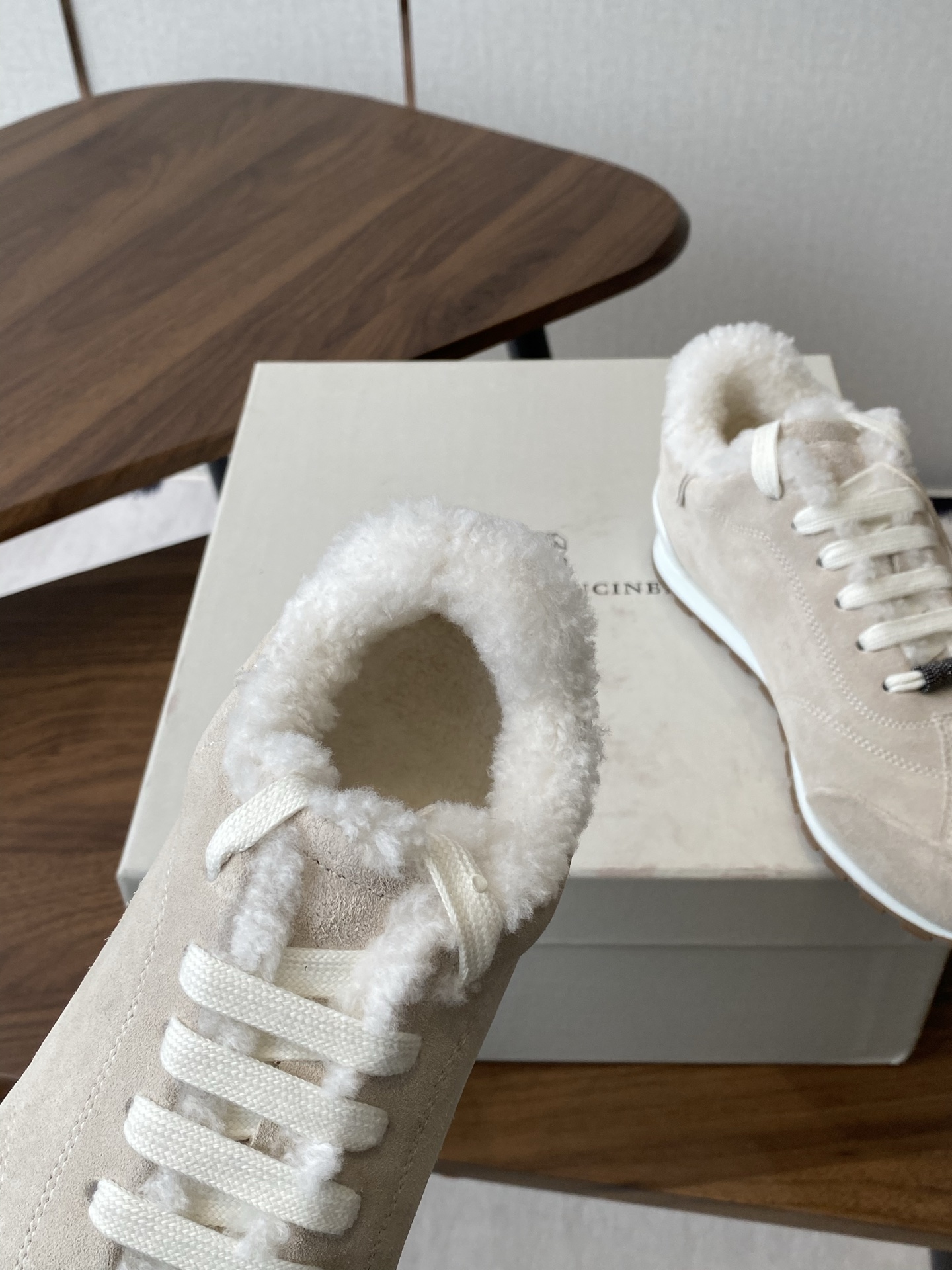 Brumello Cucinelli P800: Wool Tie and Leisure Shoes with Exclusive TPU Soles - 图片 7