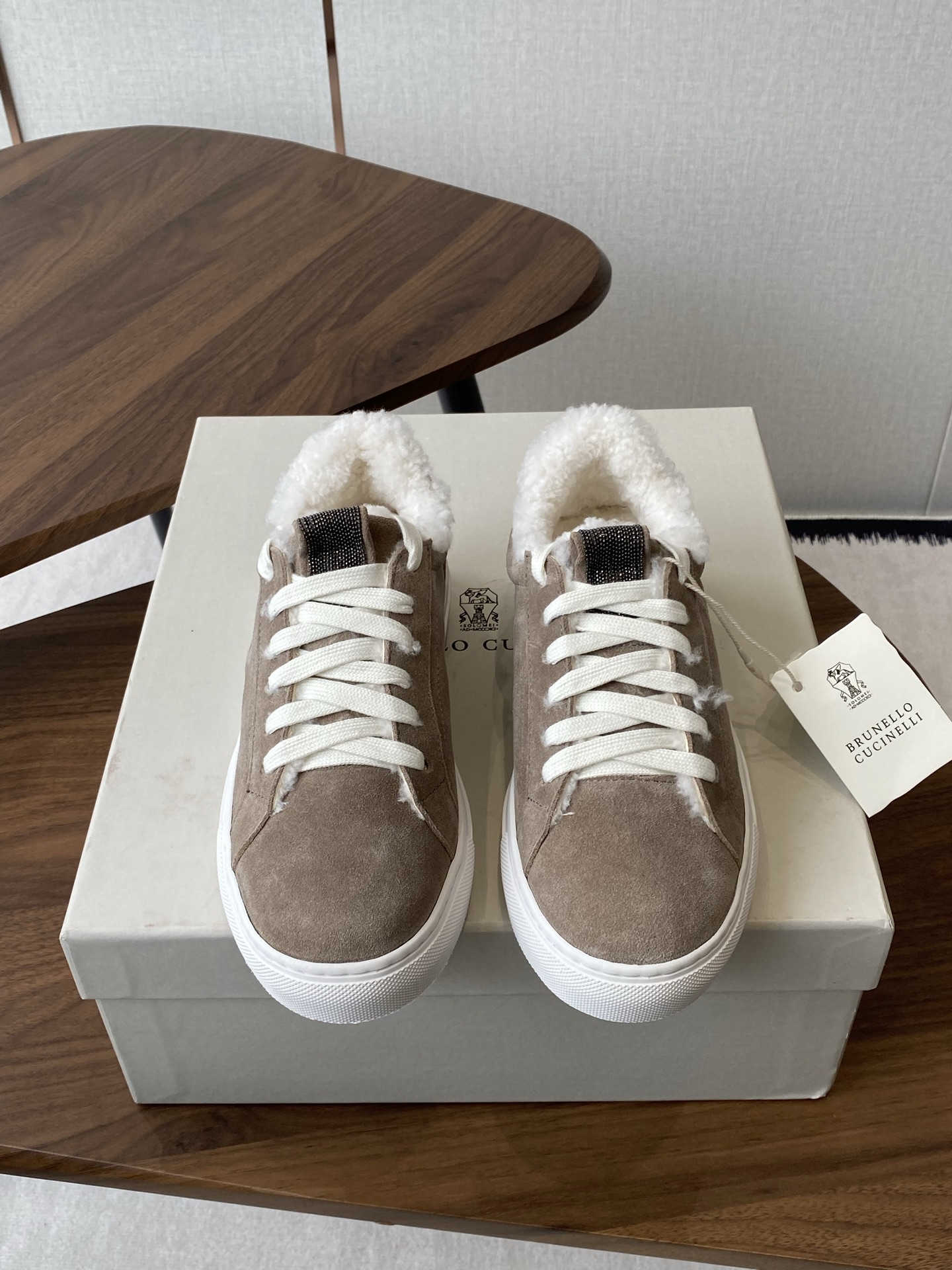 Latest Brumello Cucinelli Tie: Wool Shoes with Unique Design and TPU Sole - 图片 2