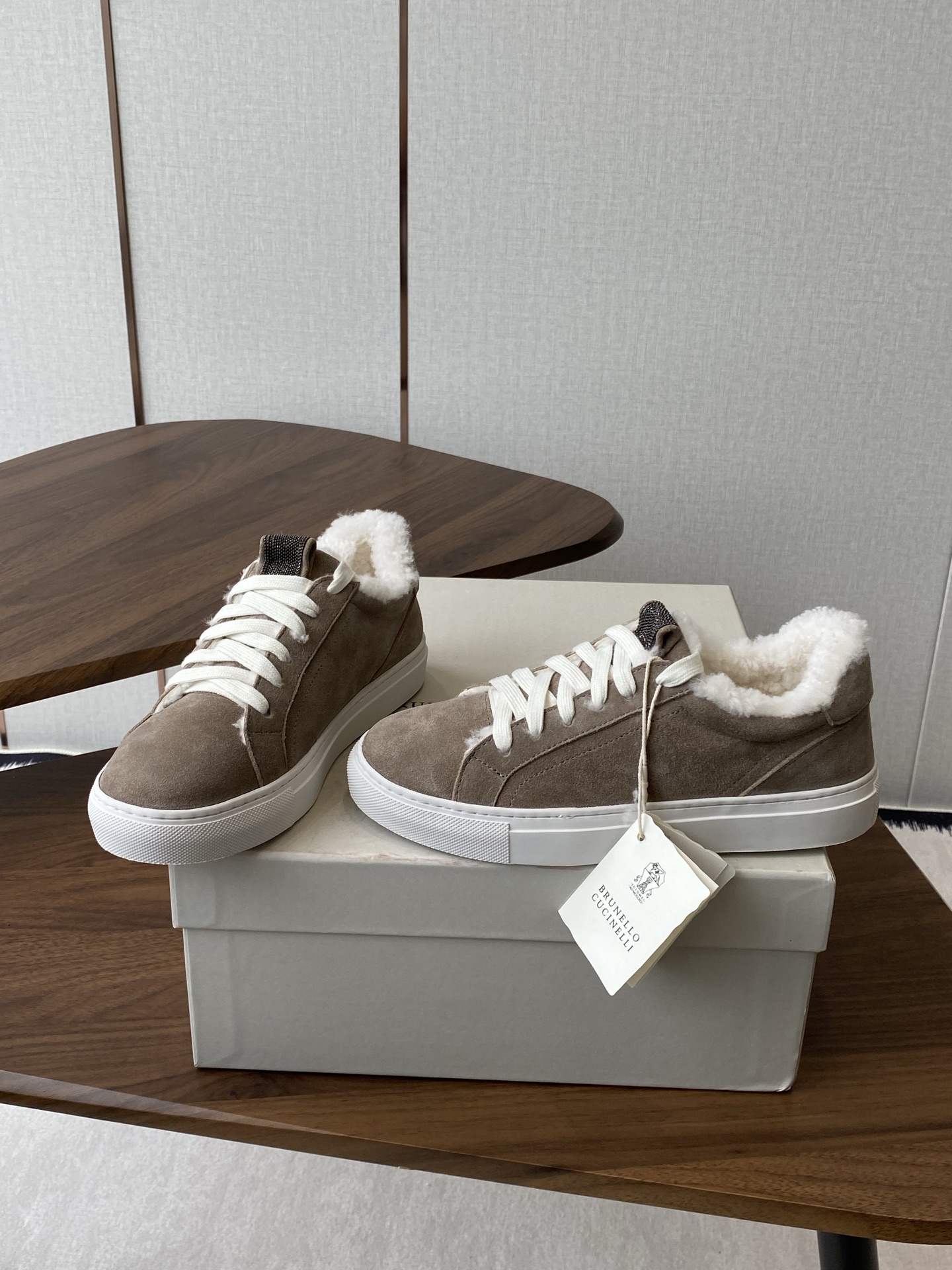 Latest Brumello Cucinelli Tie: Wool Shoes with Unique Design and TPU Sole - 图片 4