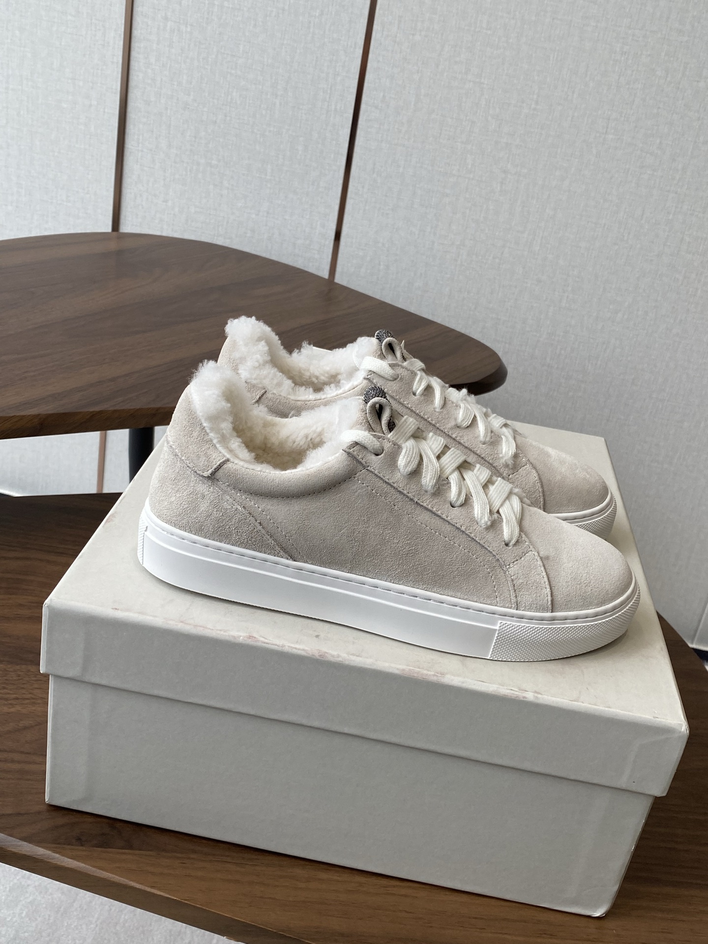 Brumello Cucinelli P800: Wool Tie Leisure Shoes with Unique Design and TPU Sole - 图片 3