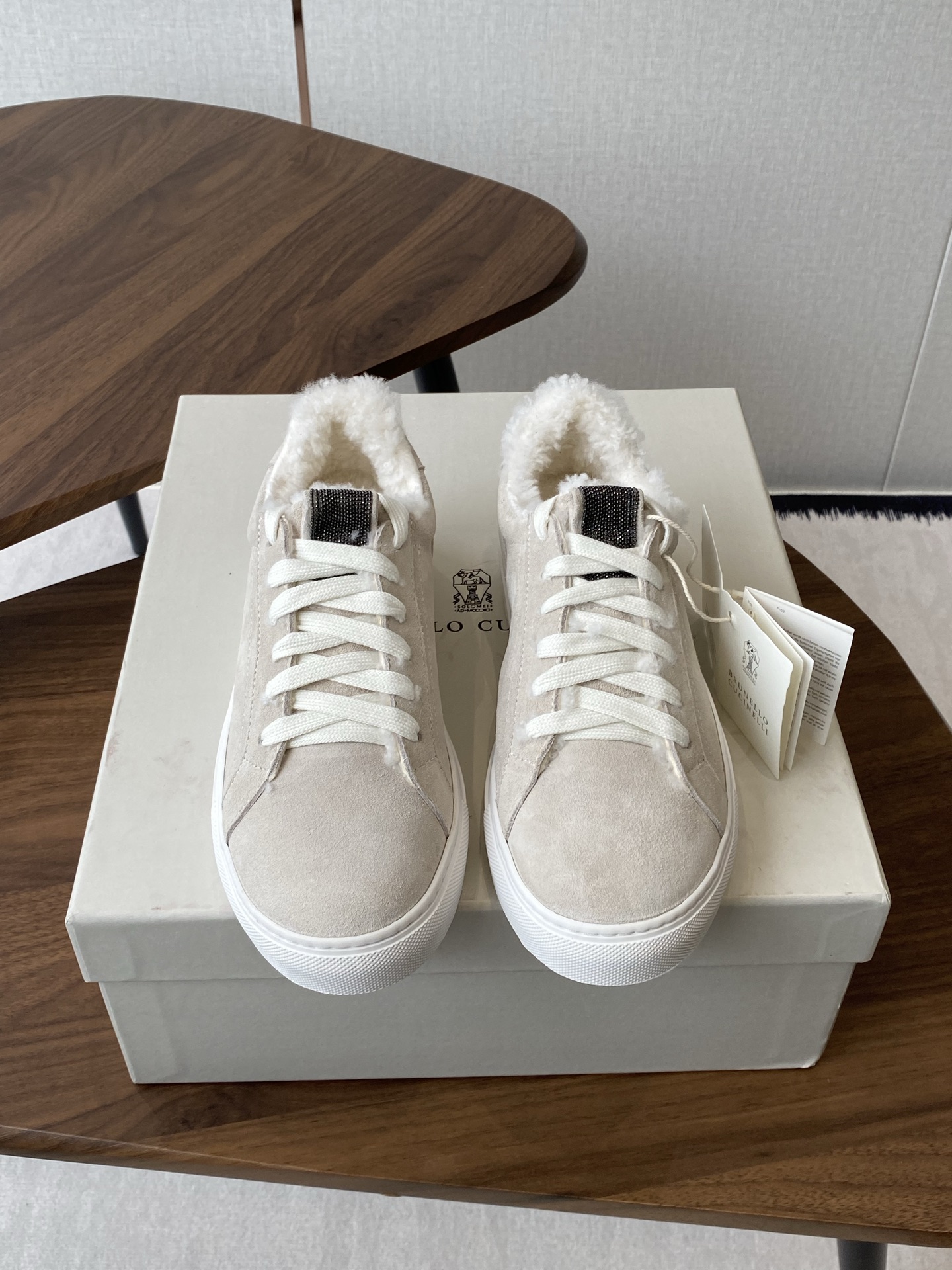 Brumello Cucinelli P800: Wool Tie Leisure Shoes with Unique Design and TPU Sole - 图片 2