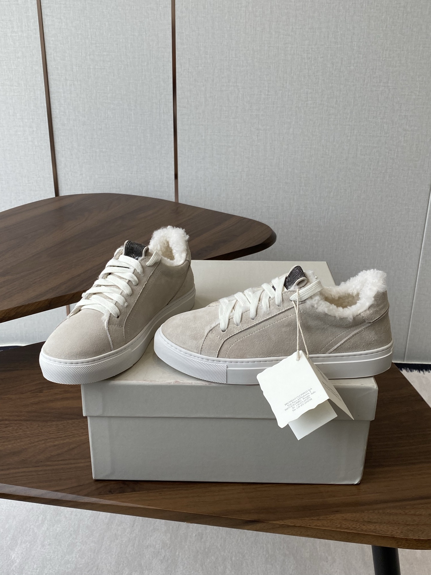 Brumello Cucinelli P800: Wool Tie Leisure Shoes with Unique Design and TPU Sole - 图片 4