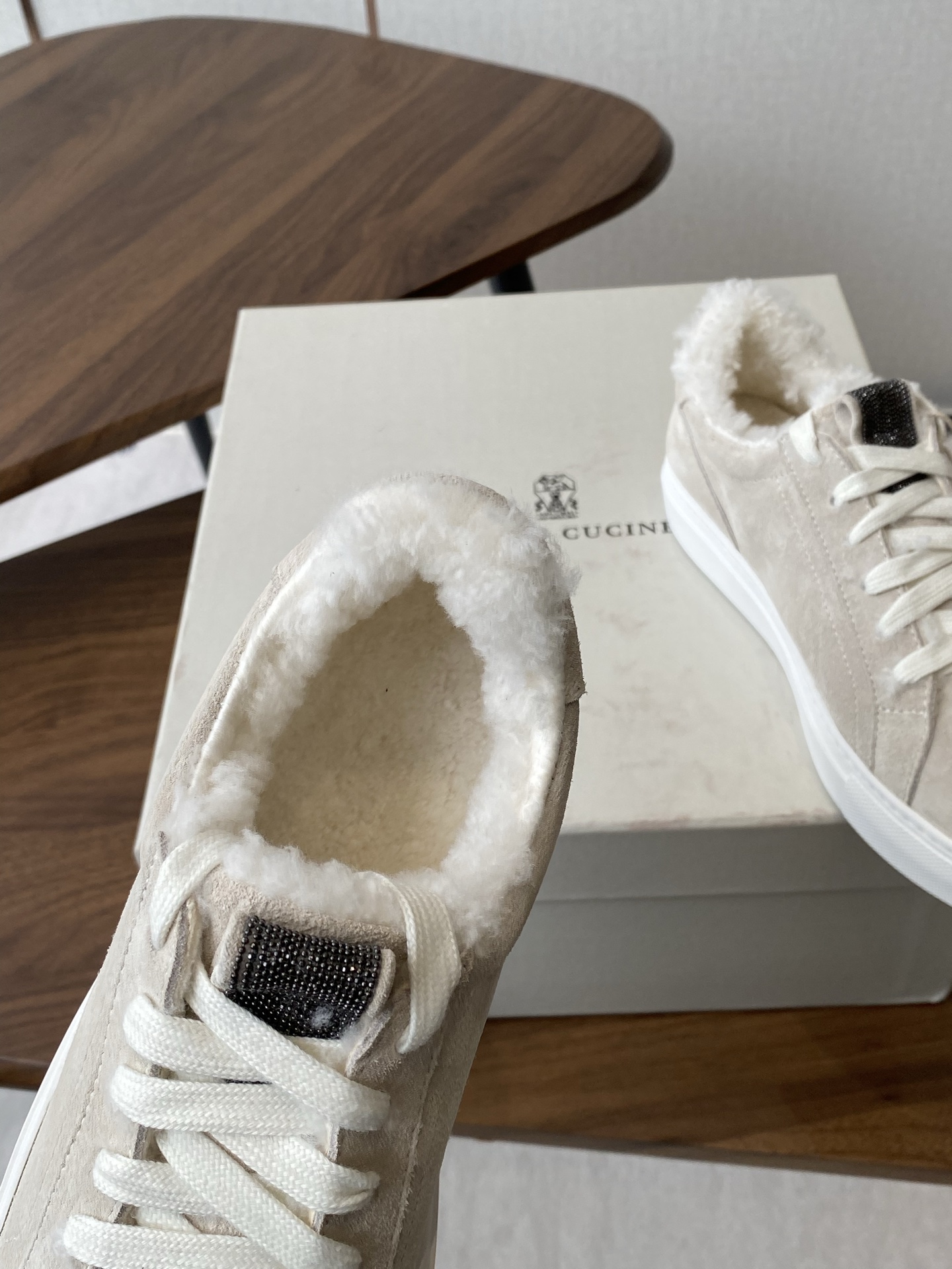 Brumello Cucinelli P800: Wool Tie Leisure Shoes with Unique Design and TPU Sole - 图片 7