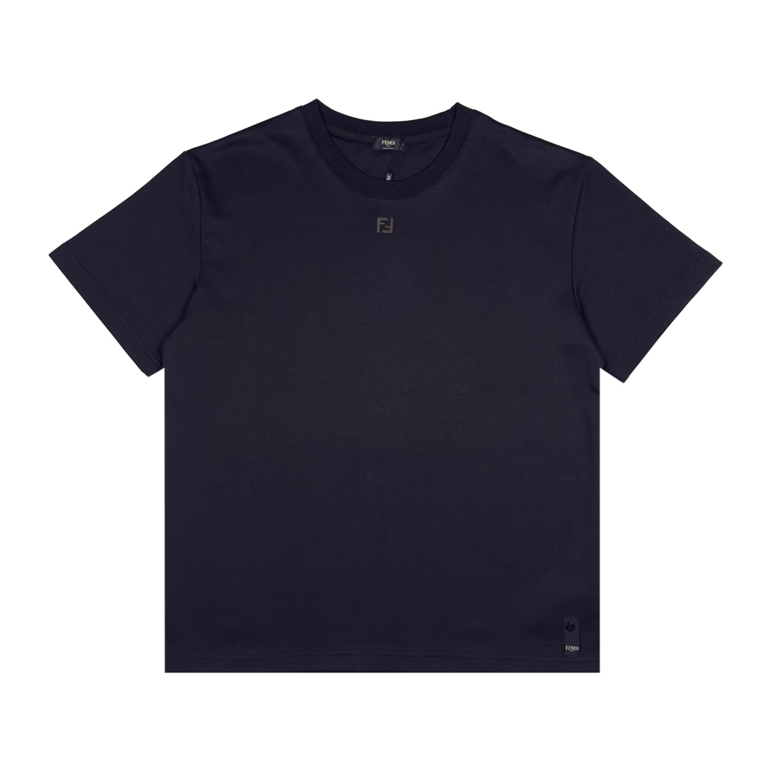 Camiseta de manga corta Fend* FF con herraje en el cuello, tallas XS-L