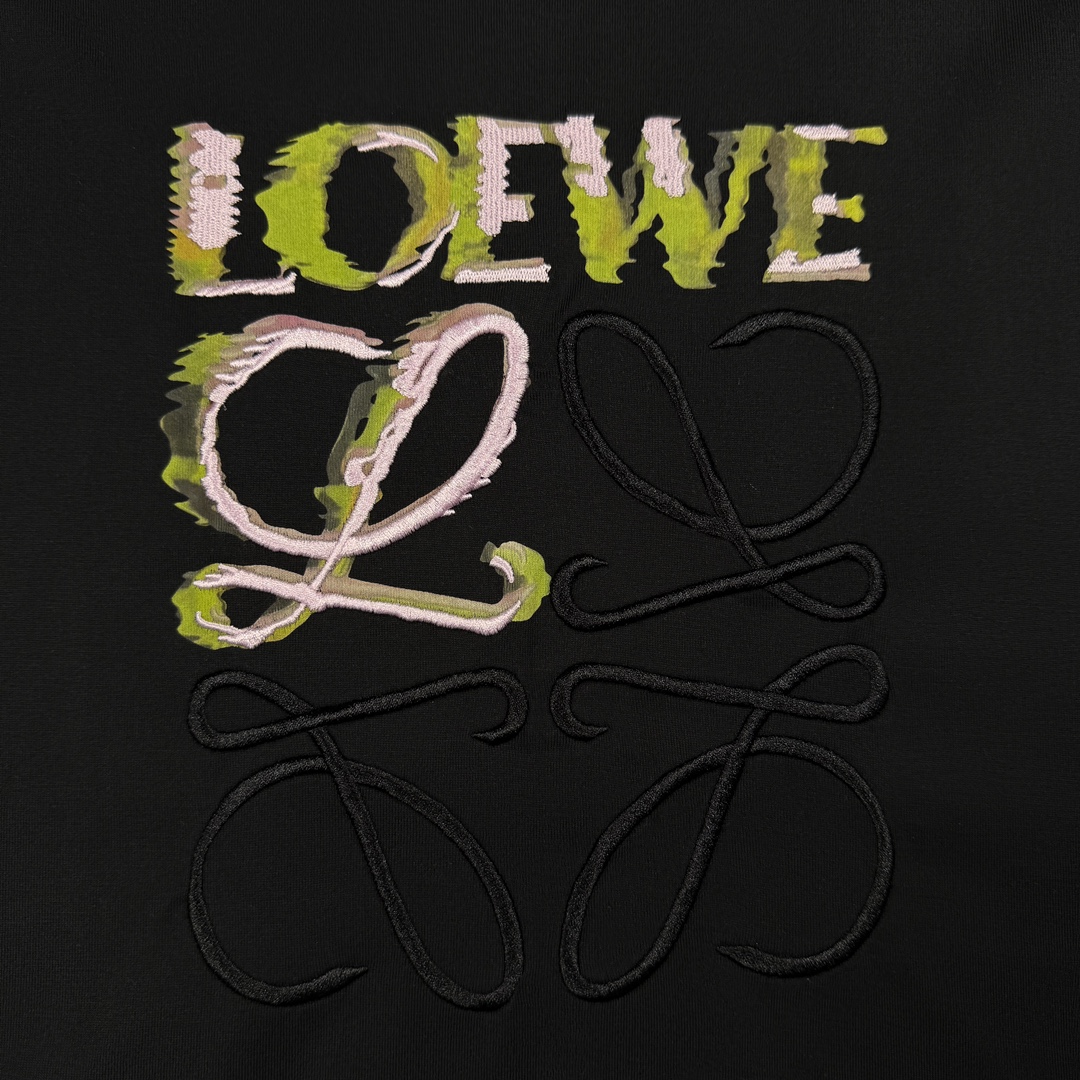 Loewe Anagram 幻彩拼色刺绣短袖 码数XS-L p140
