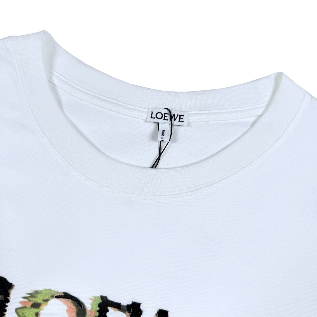 Loewe Anagram 幻彩拼色刺绣短袖 码数XS-L p140
