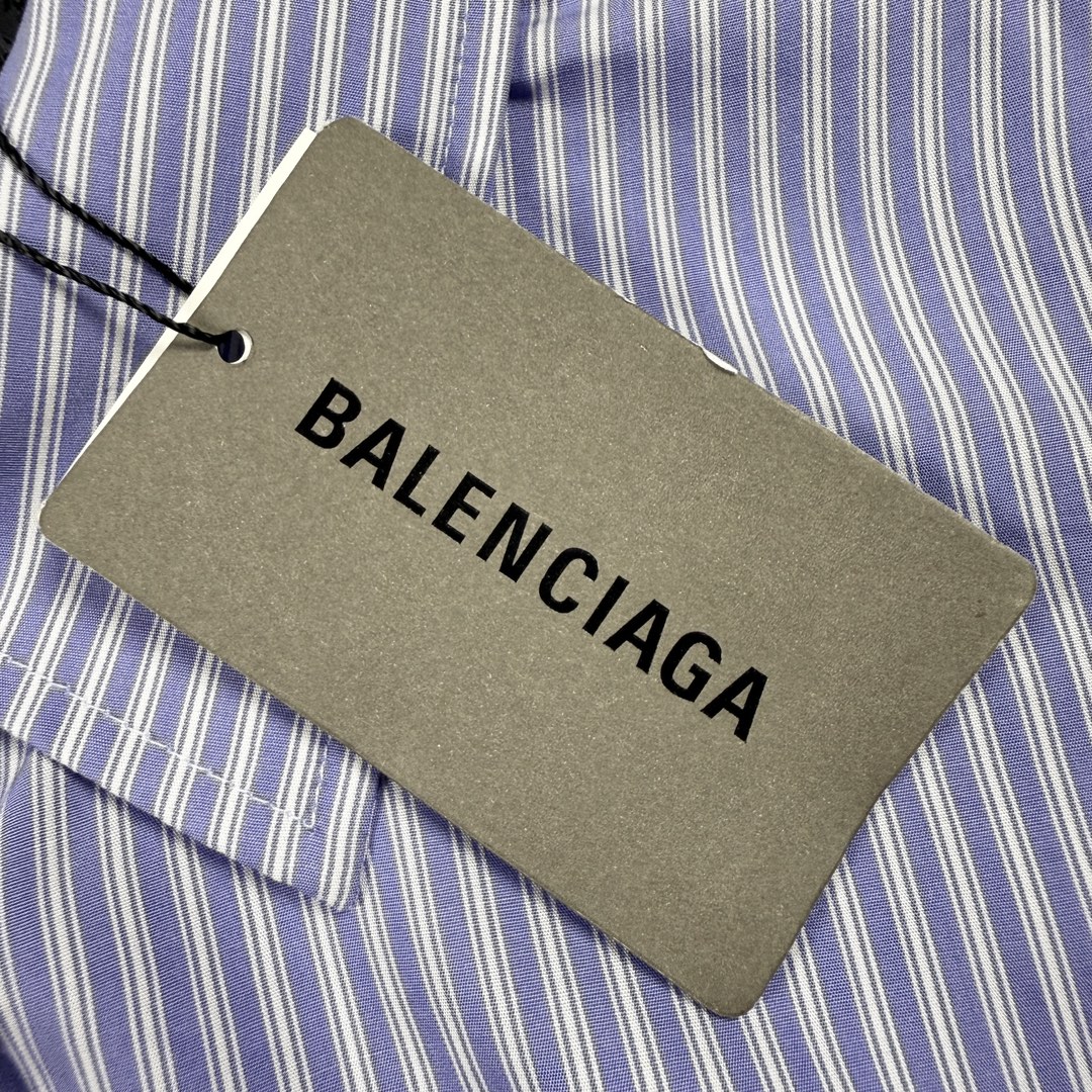 Balenciaga Balenciagam* 巴黎世家 秀款细条纹衬衫 码数S-XL
